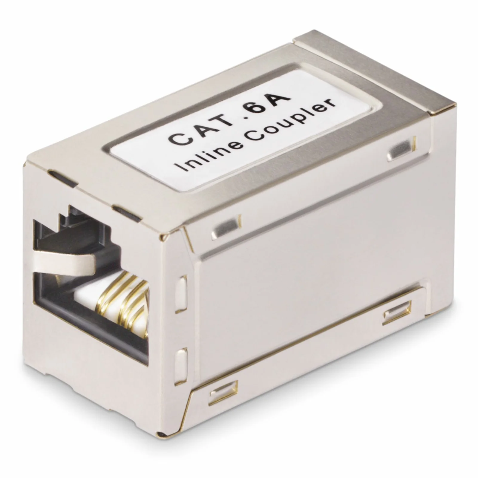 Coupleur RJ45 Blindé, Coupleur en Ligne Cat6a, Coupleur RJ45 Femelle vers Femelle (F/F) Brochage T568B, Extension de Câble Ethernet Blindé