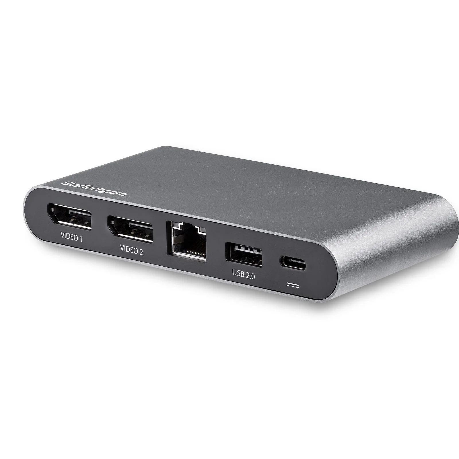 Dock USB-C à double affichage Displayport 4K - Mini Station d'Accueil - Power Delivery Passthrough 100 W - GbE - Hub USB-A 2 Ports - Adaptateur Multiport USB Type C - Câble 1m