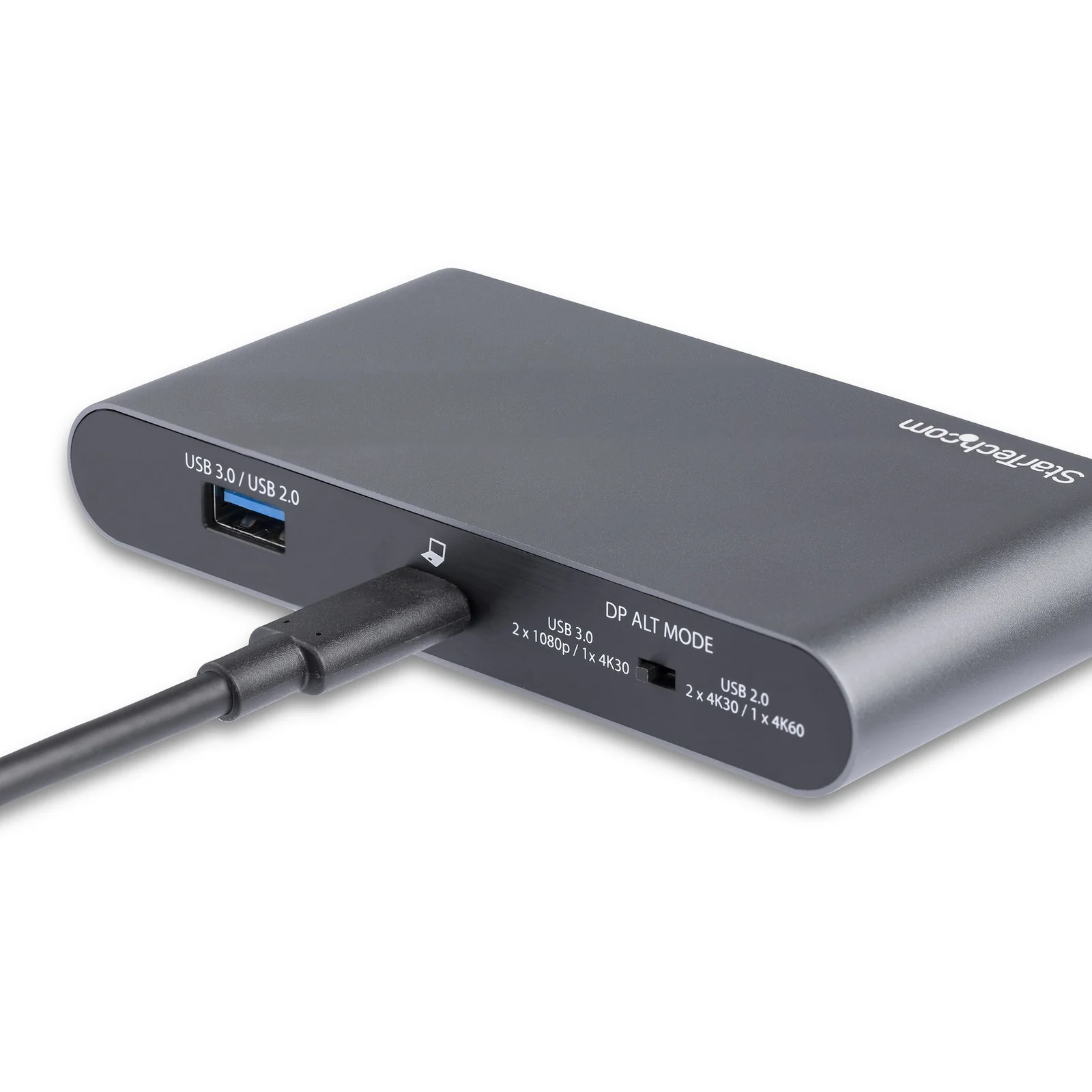 StarTech.com Dock USB-C à double affichage Displayport 4K - Mini Station d'Accueil - Power Delivery Passthrough 100 W - GbE - Hub USB-A 2 Ports - Adaptateur Multiport USB Type C - Câble 1m