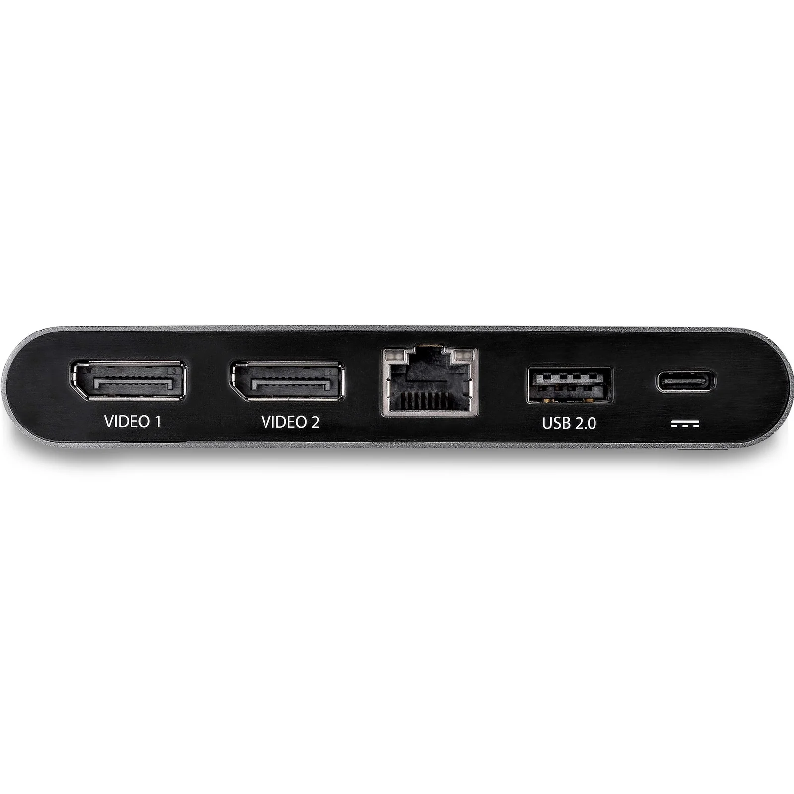 StarTech.com Dock USB-C à double affichage Displayport 4K - Mini Station d'Accueil - Power Delivery Passthrough 100 W - GbE - Hub USB-A 2 Ports - Adaptateur Multiport USB Type C - Câble 1m