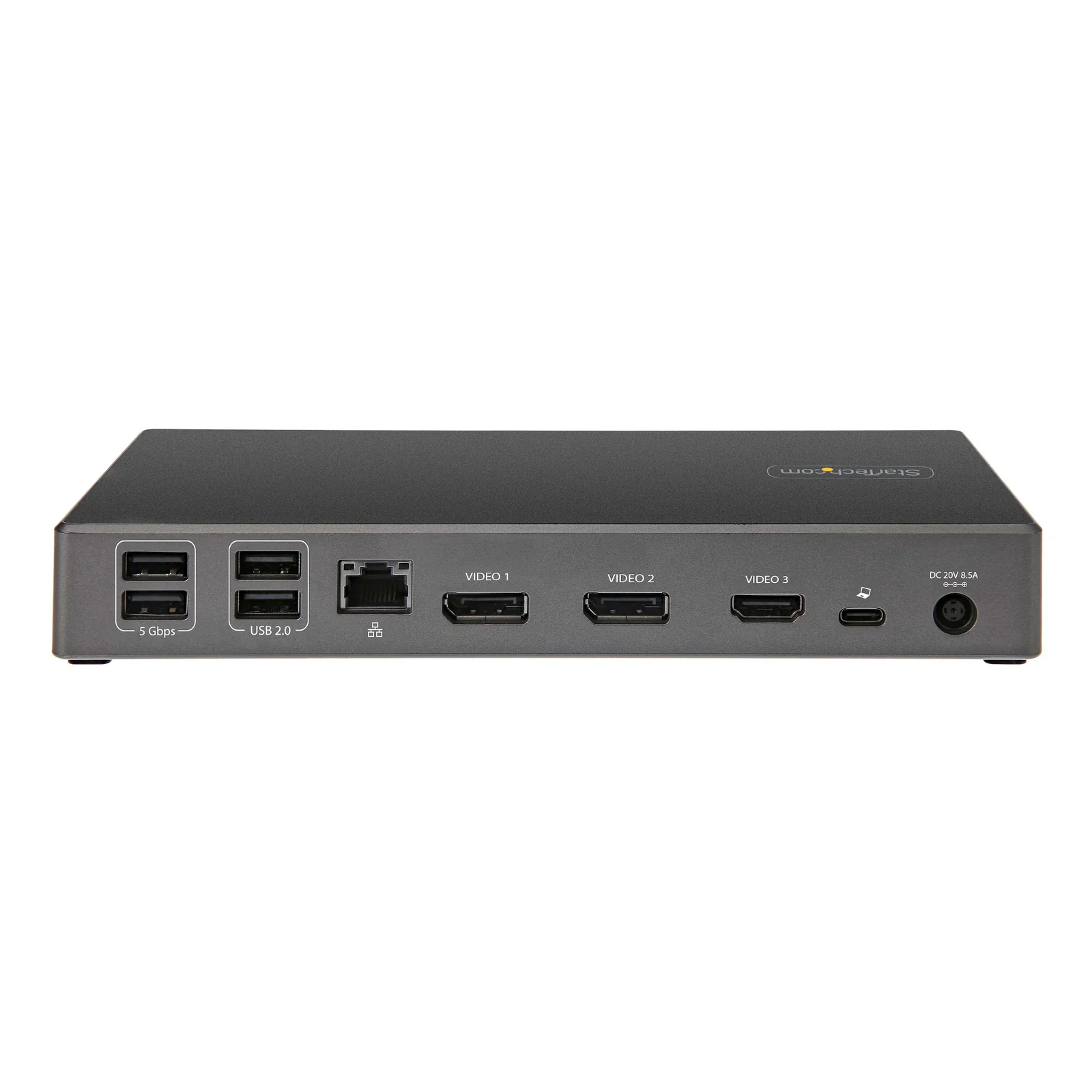 StarTech.com Dock USB-C - Station d'accueil USB Type C Triple Écrans 4K - Alimentation 100W - DP 1.4 Alt Mode & DSC, 2x DisplayPort 1.4/HDMI 2.0 - 6xUSB (2x 10Gbps) - Windows/Chrome