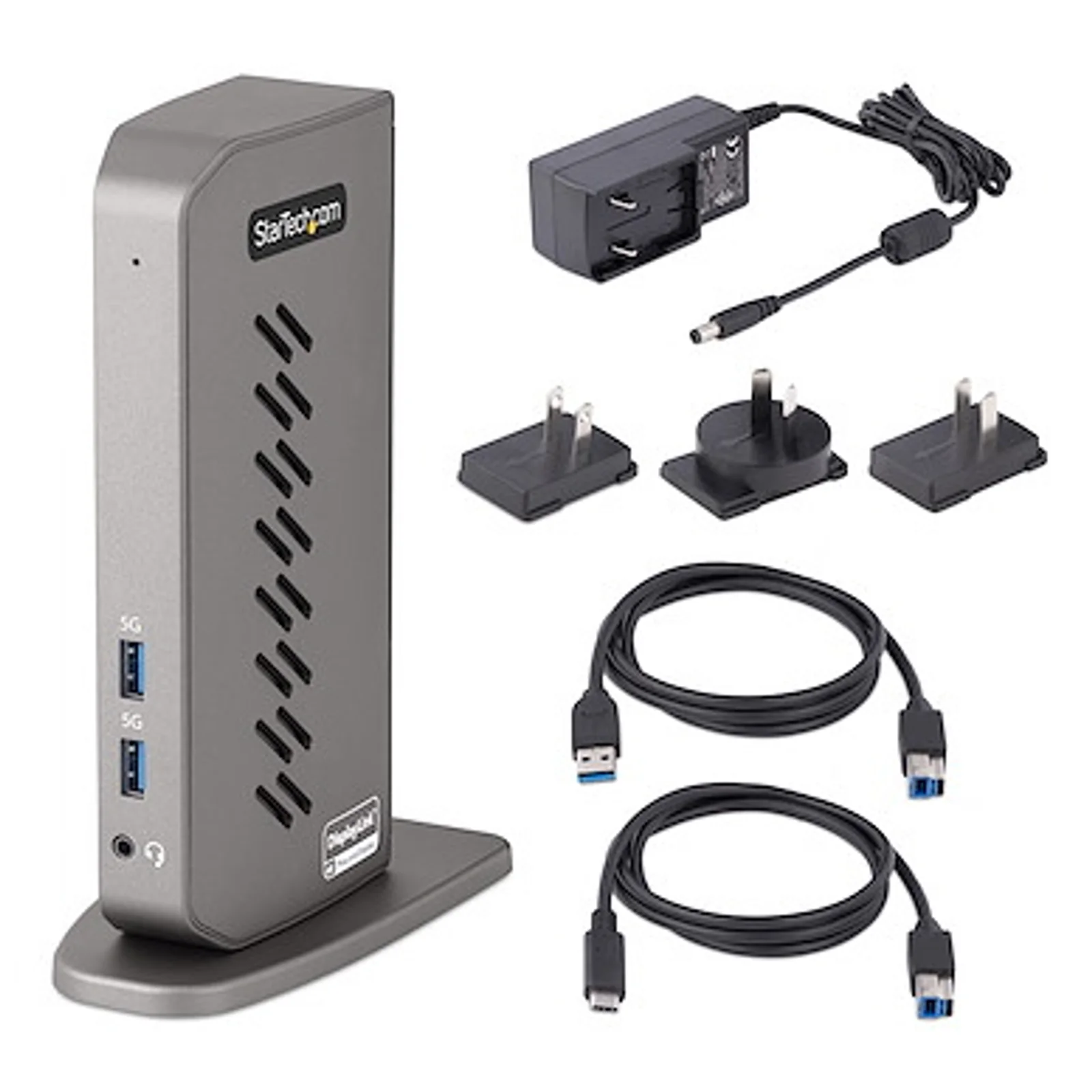 StarTech.com Dock USB-C USB-A - Station d'Accueil USB 3.0 Hybride Universelle pour PC Portable USB-C ou USB-A - Double Écran 4K 60Hz HDMI/DisplayPort - 6x USB-A, GbE - USB 3.1 Gen 1 - Windows/Mac