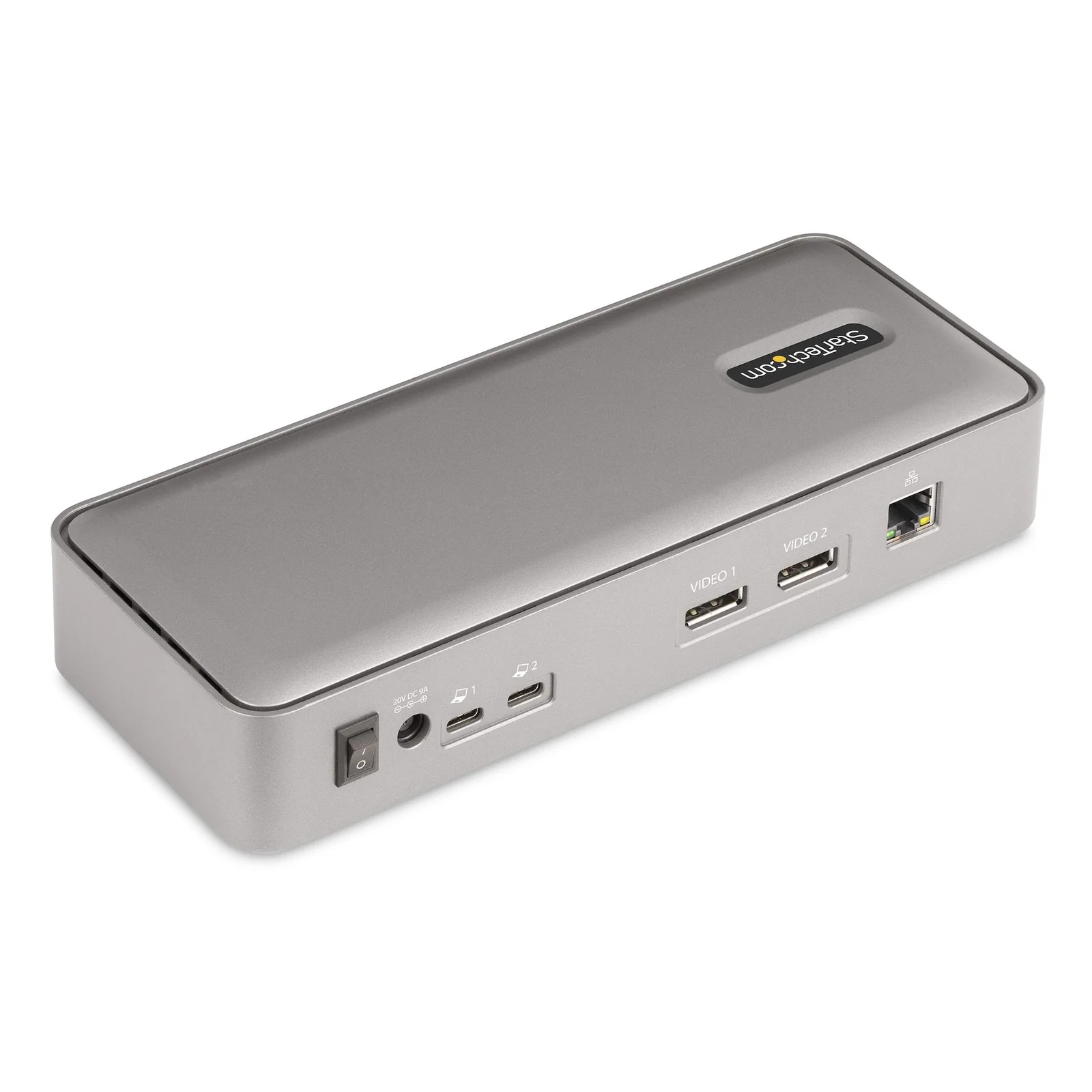 StarTech.com Docking Station KVM USB-C pour Deux PC Portables - Station d'Accueil DisplayPort 4K 60Hz pour 2 Moniteurs - Hub USB 5 Ports, GbE, Alimentation 90W/45W - Stations d'Accueil pour Ordinateur Portable