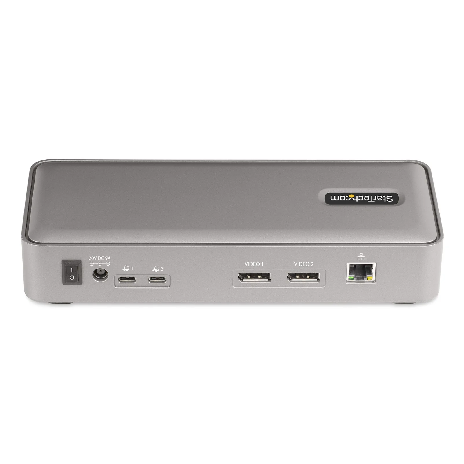 StarTech.com Docking Station KVM USB-C pour Deux PC Portables - Station d'Accueil DisplayPort 4K 60Hz pour 2 Moniteurs - Hub USB 5 Ports, GbE, Alimentation 90W/45W - Stations d'Accueil pour Ordinateur Portable