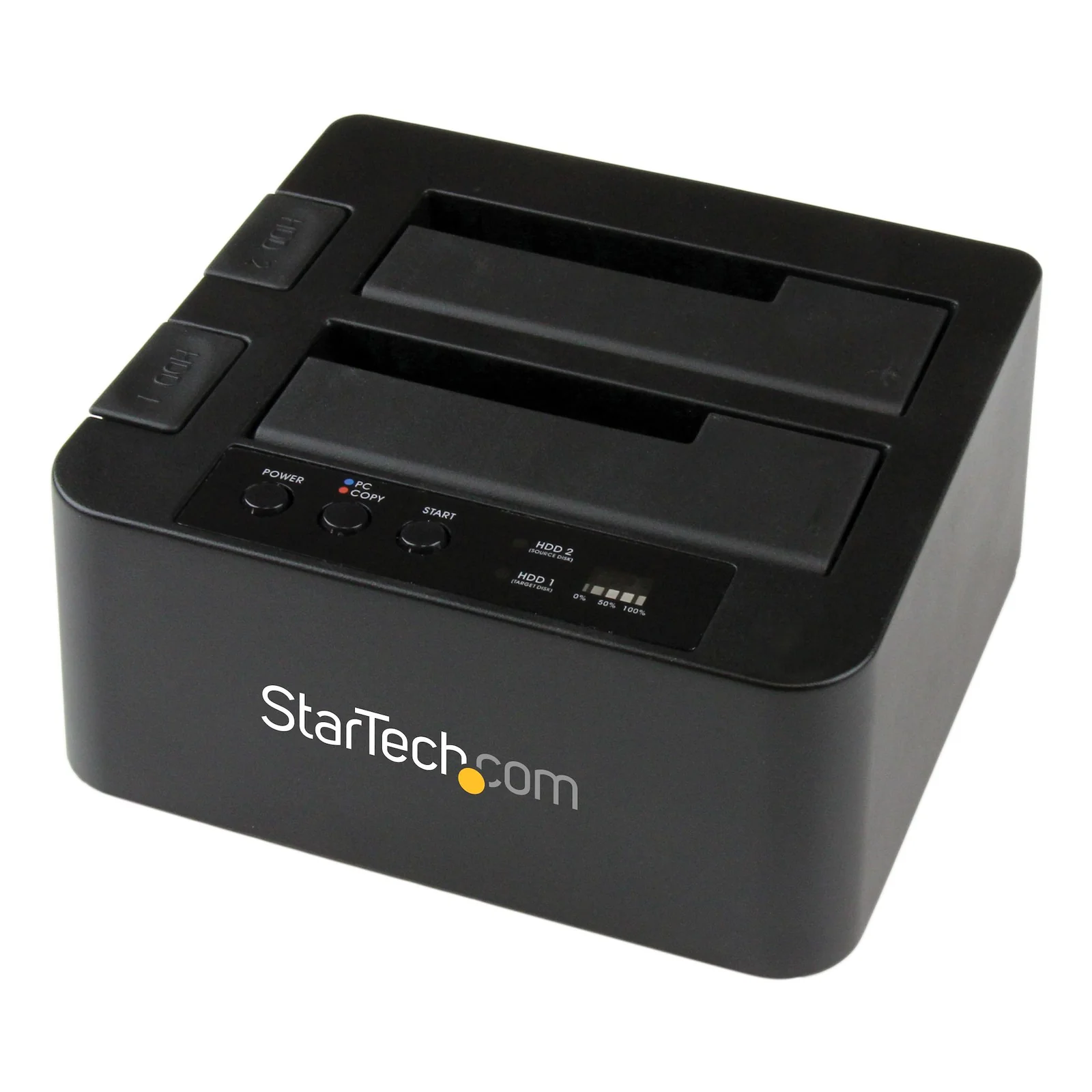 Duplicateur de Disque Dur à 2 Baies, Cloneur/Copieur Autonome USB 3.0 (5 Gbps) / eSATA vers 2,5/3,5" SATA III HDD/SSD, Station d'accueil pour Disque Dur, Cloneur de Disque Dur