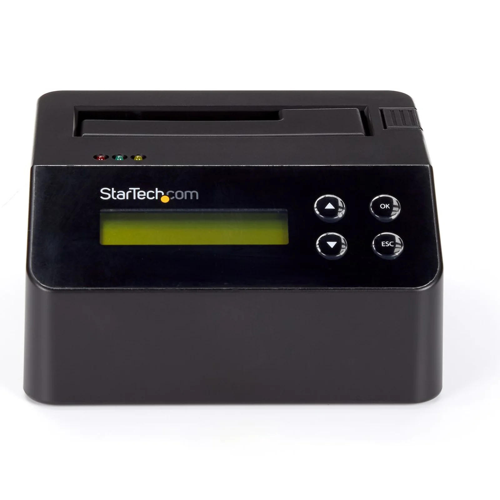 StarTech.com Effaceur de Disque Dur à Baie Unique, Nettoyeur d'HDD/SSD Autonome, 4Kn, USB 3.0 à SATA III (6 Gbps), 9 Modes d'Effacement, Dock Nettoyeur de Disque Dur Secure Erase, Port d'Imprimante DB-9, TAA