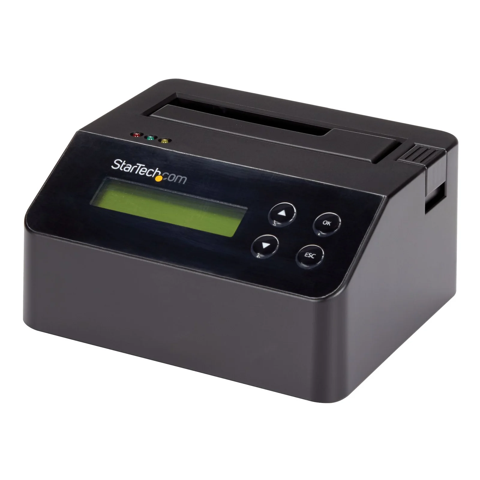 StarTech.com Effaceur de Disque Dur à Baie Unique, Nettoyeur d'HDD/SSD Autonome, 4Kn, USB 3.0 à SATA III (6 Gbps), 9 Modes d'Effacement, Dock Nettoyeur de Disque Dur Secure Erase, Port d'Imprimante DB-9, TAA