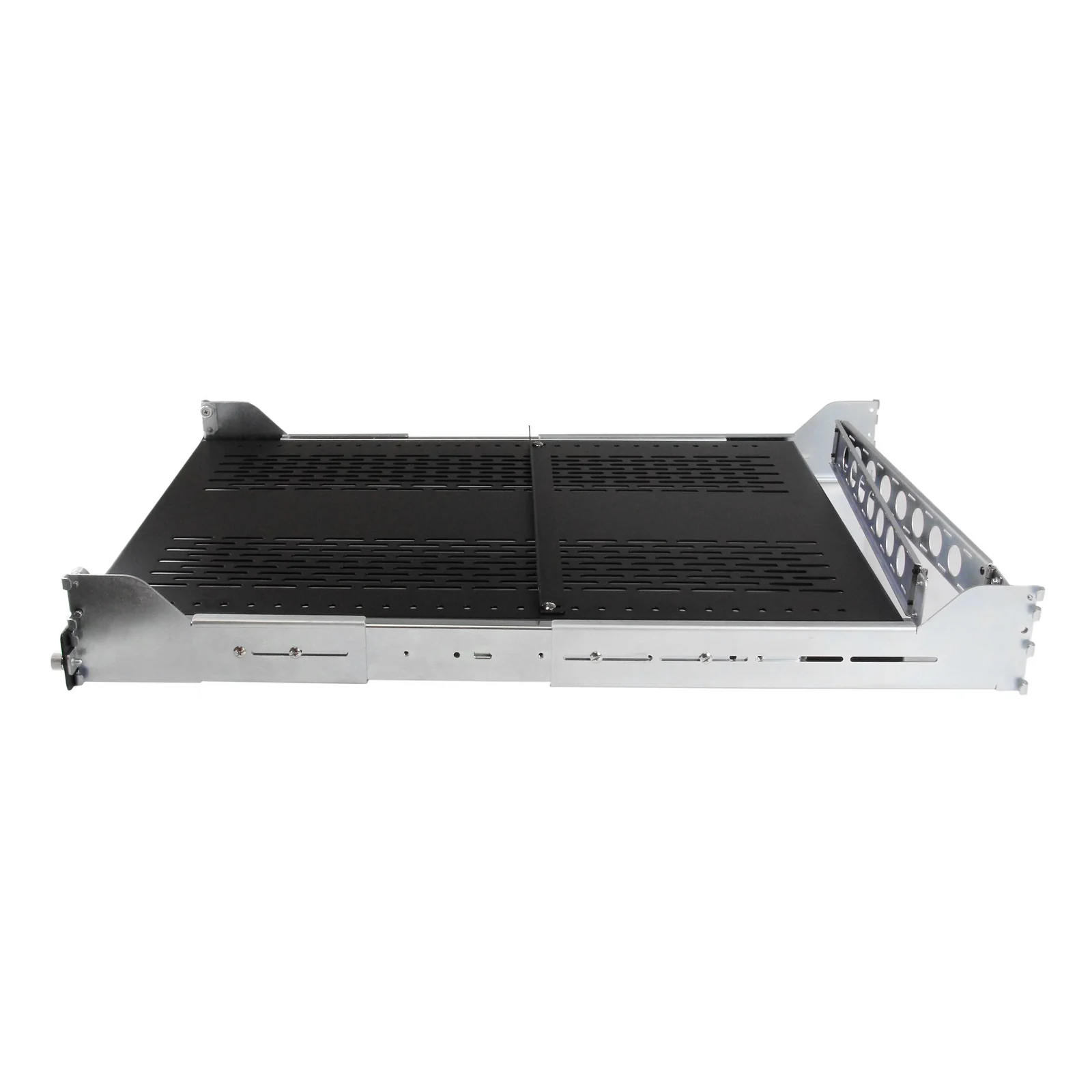 StarTech.com Étagère Coulissante 2U pour Serveur avec Bras de Gestion des Câbles - Profondeur de Montage Réglable de 27,6 à 31,6 pouces - 50kg - Étagère 19" pour Rack d'Équipement - Profondeur 24 Pouces