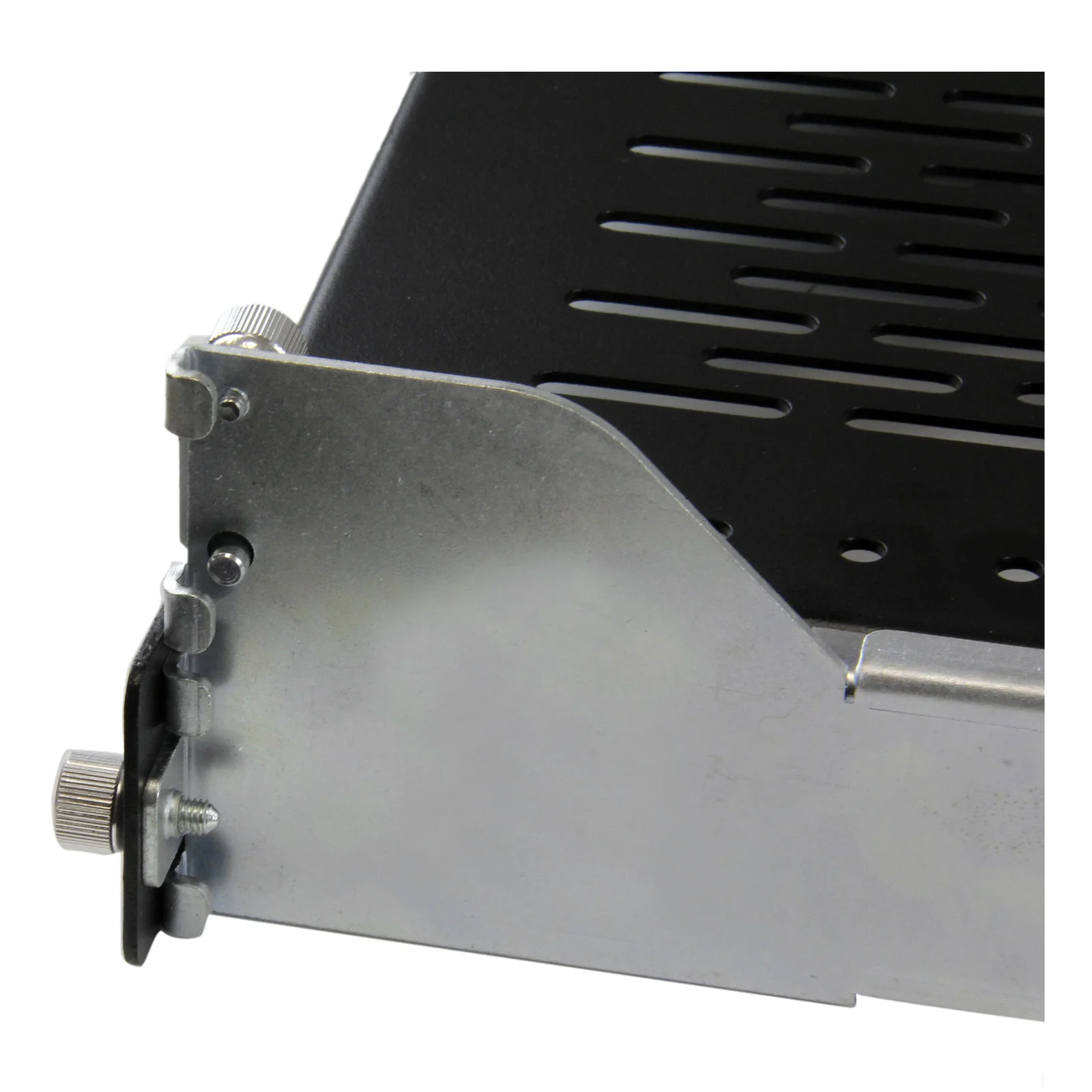 StarTech.com Étagère Coulissante Ventilée 2U pour Rack Serveur avec Bras de Gestion des Câbles - Profondeur de Montage Réglable de 70,3 à 80,2cm - 22,6kg - Étagère pour Plateau de Serveur 19" pour Rack d'Équipement - Profondeur 61cm