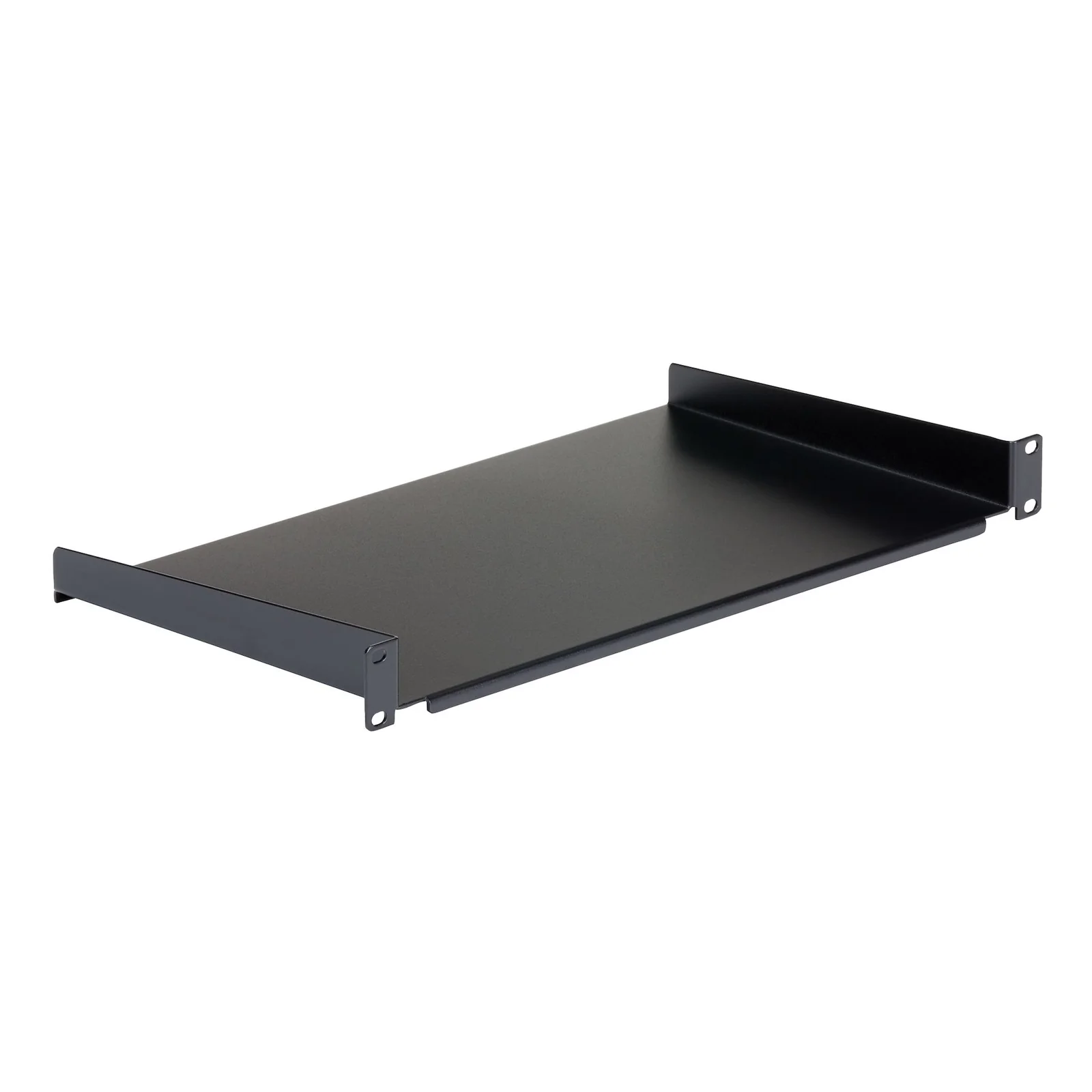 StarTech.com Étagère fixe 1U pour Montage en Rack de Serveur - Plateau Universel en Acier de 25,4cm de Profondeur pour Rack d'Équipement Audiovisuel/Réseau 19" - Capacité de Poids 20kg, Noir
