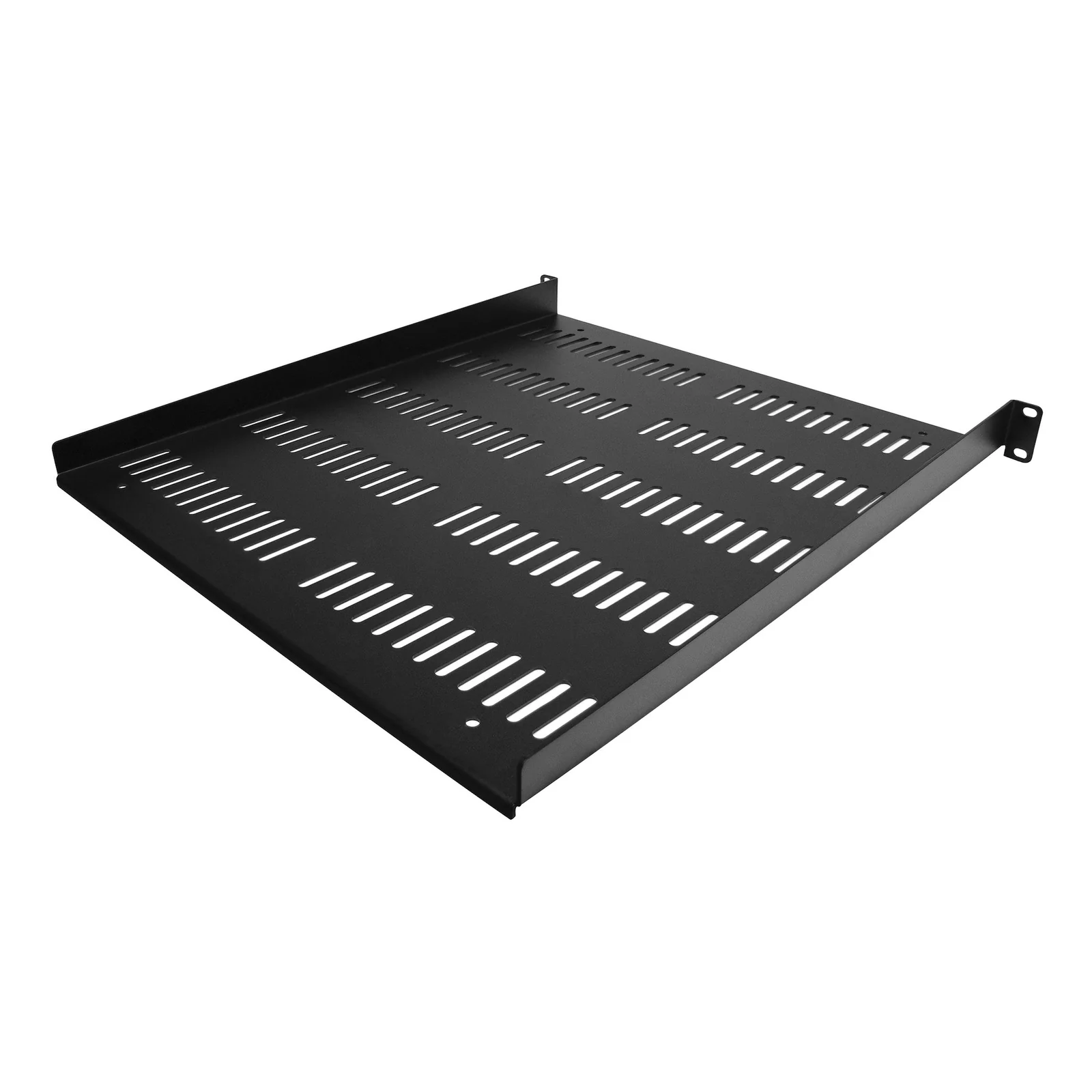 StarTech.com Étagère Rack 19 pouces 1U - Plateau Rackable Universel Ventilé - Étagère Baie de Brassage - Étagère Cantilever Rack 19" - Capacité 25kg - Rangement Rack Informatique - Profondeur 50cm (20"), Noir