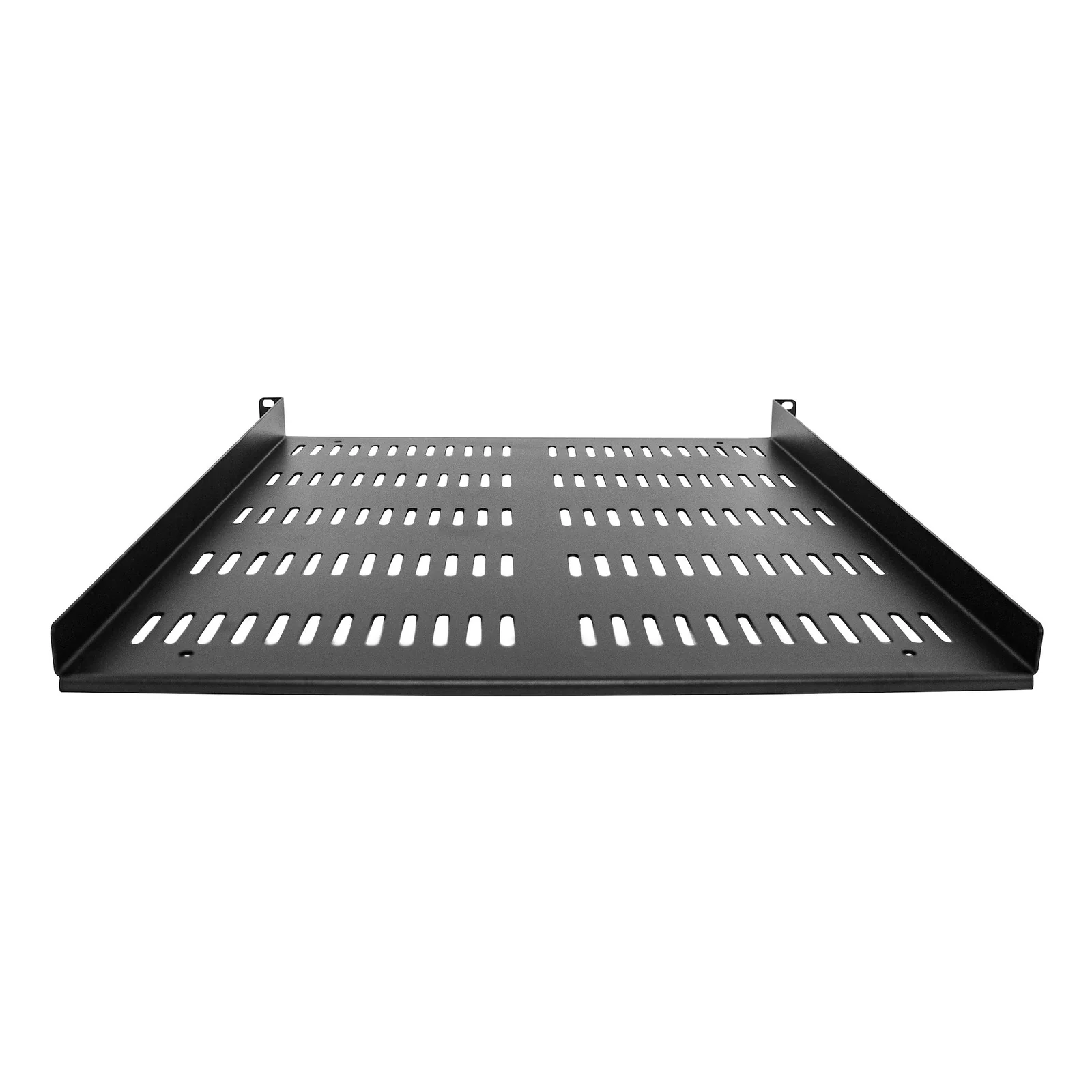 StarTech.com Étagère Rack 19 pouces 1U - Plateau Rackable Universel Ventilé - Étagère Baie de Brassage - Étagère Cantilever Rack 19" - Capacité 25kg - Rangement Rack Informatique - Profondeur 50cm (20"), Noir