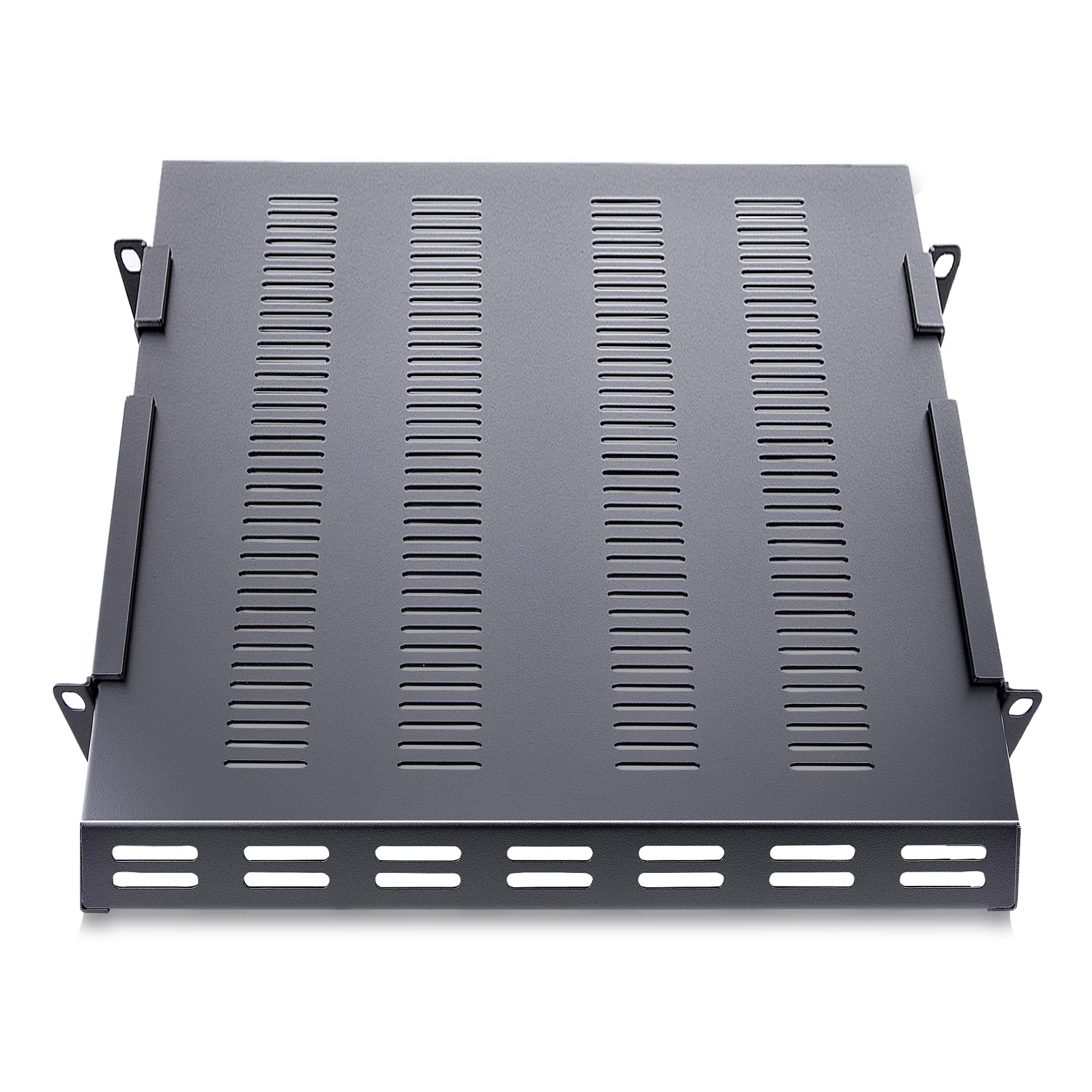 StarTech.com Étagère Réglable et Ventilée pour Montage en Rack de Serveur 1U - 150kg - Profondeur de Montage Réglable de 49,5 à 97,4cm Plateau Universel pour Rack d'Équipement AV/Réseau 19" - Profondeur 69,8cm