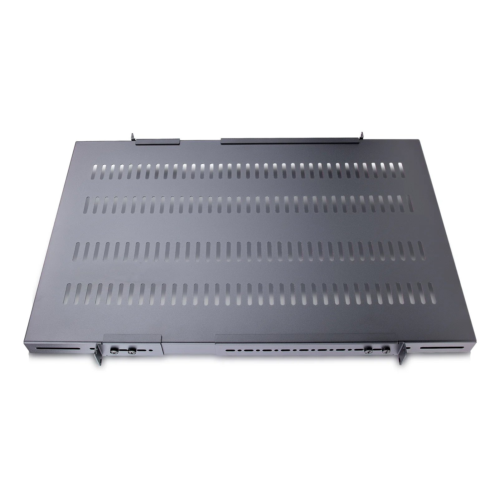 StarTech.com Étagère Réglable et Ventilée pour Montage en Rack de Serveur 1U - 150kg - Profondeur de Montage Réglable de 49,5 à 97,4cm Plateau Universel pour Rack d'Équipement AV/Réseau 19" - Profondeur 69,8cm