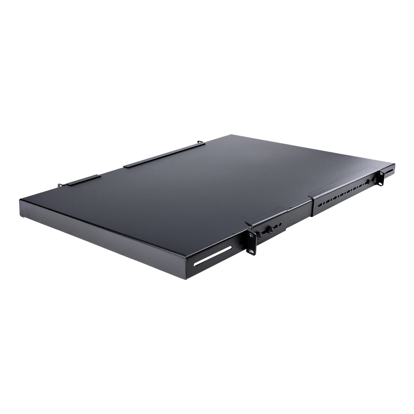 Étagère Réglable pour Montage en Rack Serveur 1U - 150 kg - Profondeur de Montage Réglable de 49,5 à 97,4cm Plateau Universel pour rack d'équipement AV/réseau 19" - Profondeur 69,8 cm