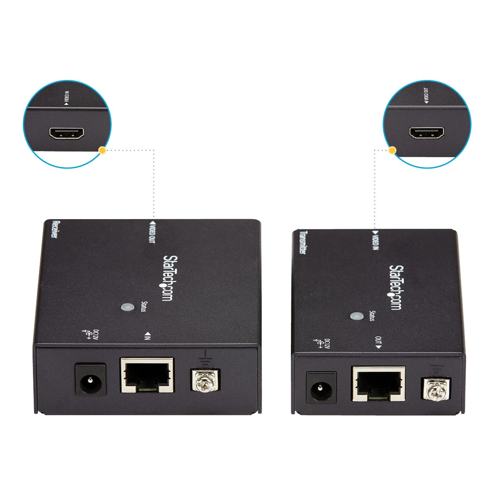 StarTech.com Extendeur HDMI sur Cat5e / 6 - Extender HDMI par RJ45 avec POC (Power over Cable)