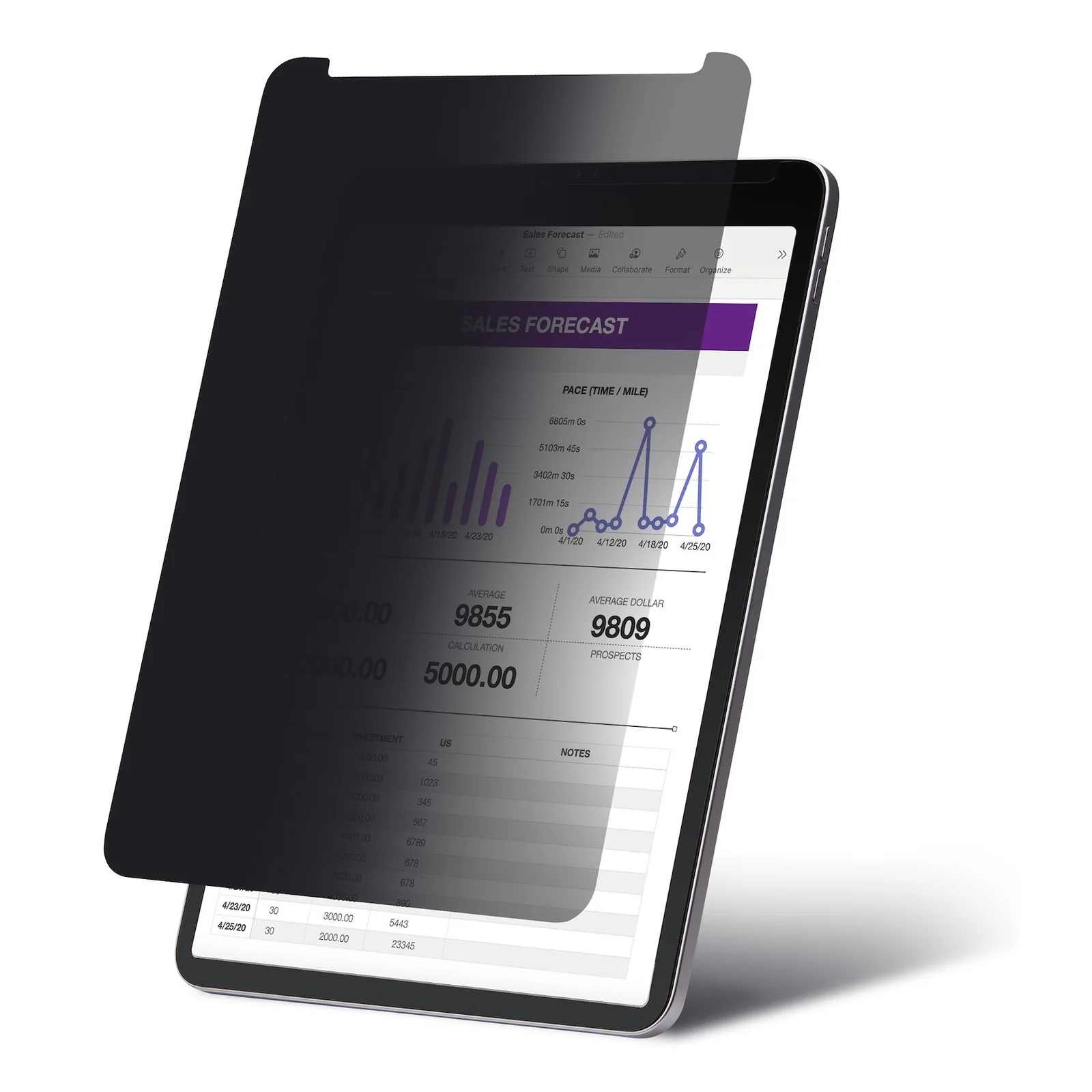 Filtre de Confidentialité à 4 Directions pour iPad Pro 11 pouces, 3e Génération et Supérieur, pour Portrait/Paysage, Écran de Protection iPad, +/- 30 Degrés de Vue, Filtre Anti Lumière Bleue