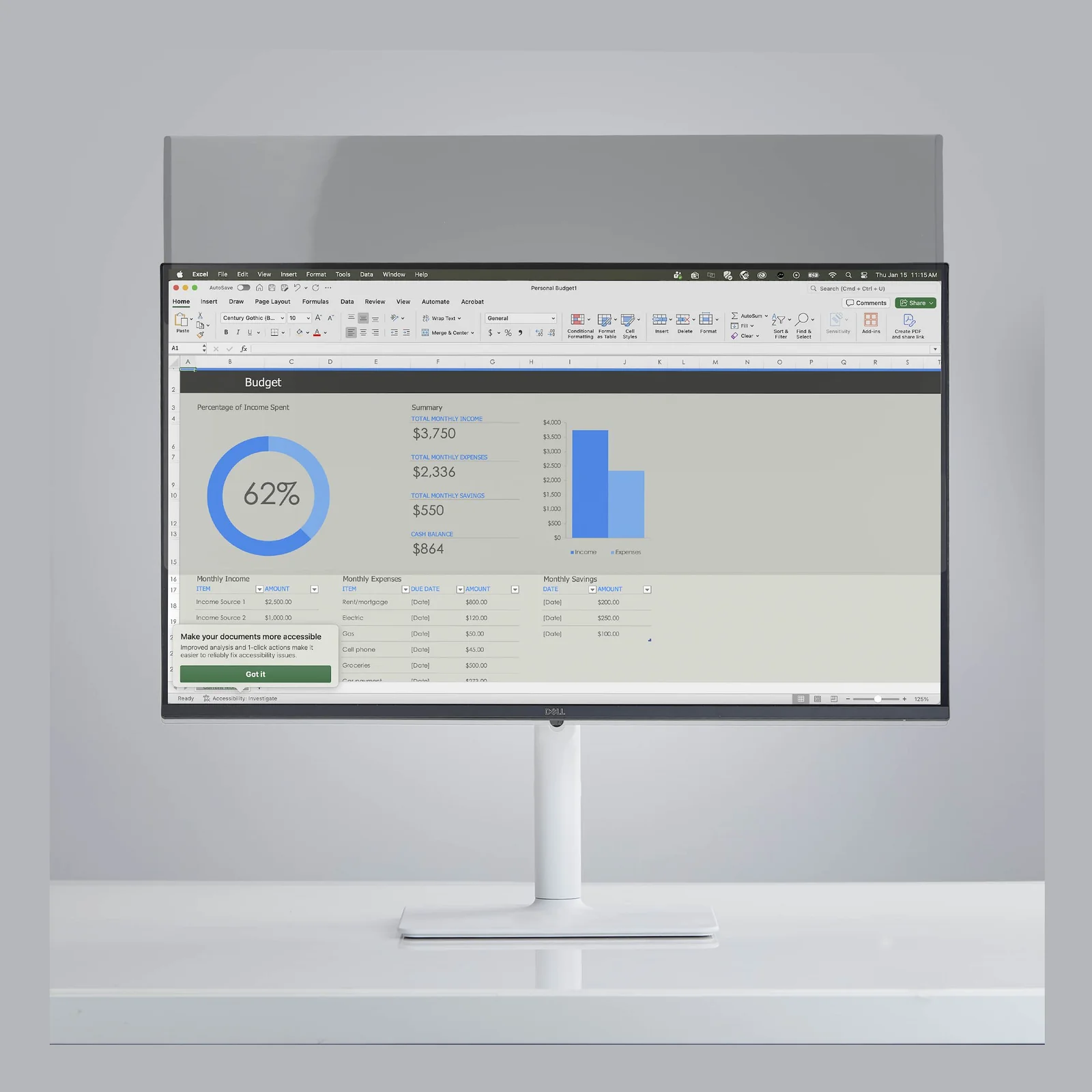 StarTech.com Filtre de Confidentialité Magnétique pour Écran Large 16:9 de 24 Pouces, Filtre Amovible, Anti-Reflets/Brillant, Protecteur d'Écran Réduisant la Lumière Bleue, TAA