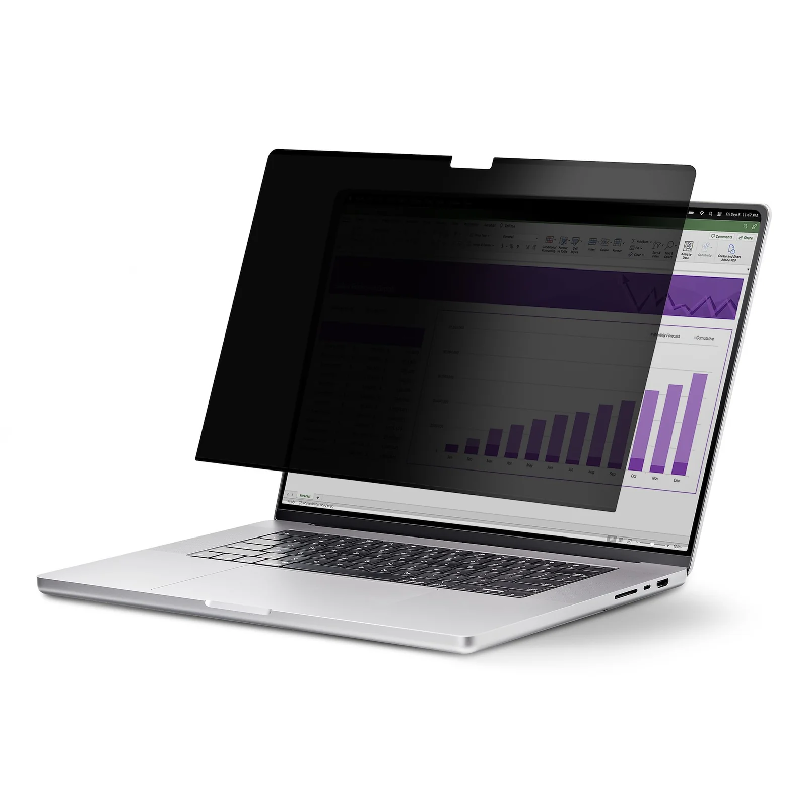 Filtre de Confidentialité Magnétique pour MacBook Pro 16" M1 M2 M3 M4, Protecteur d'Écran contre la Lumière Bleue, Côtés Réversibles Anti-Reflets Mats ou Brillants