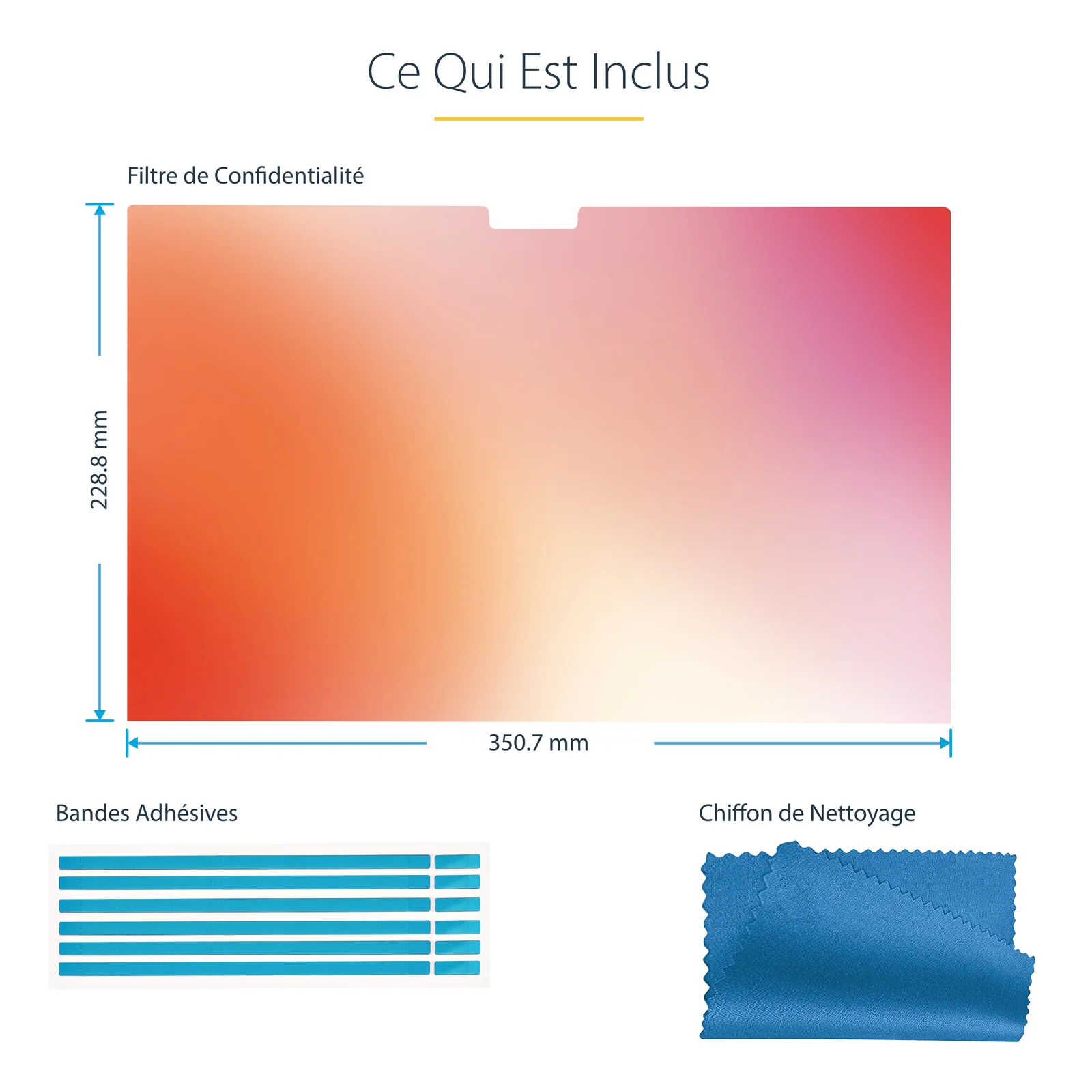 StarTech.com Filtre de Confidentialité Magnétique pour MacBook Pro M1 M2 M3 M4 16", Protecteur d'Écran contre la Lumière Bleue, Côtés Réversibles Anti-Reflets Mats ou Brillants, Écran de Confidentialité