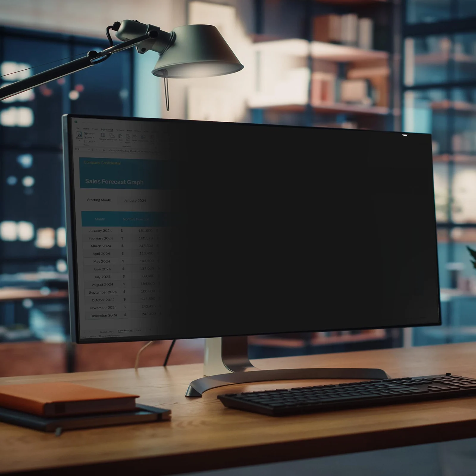 StarTech.com Filtre de Confidentialité pour Écran Incurvé Ultra-Large Dell U3824DW 21:9, Filtre Double Face Mat/Brillant, Protecteur d'Écran pour Moniteur d'Ordinateur, Conforme TAA