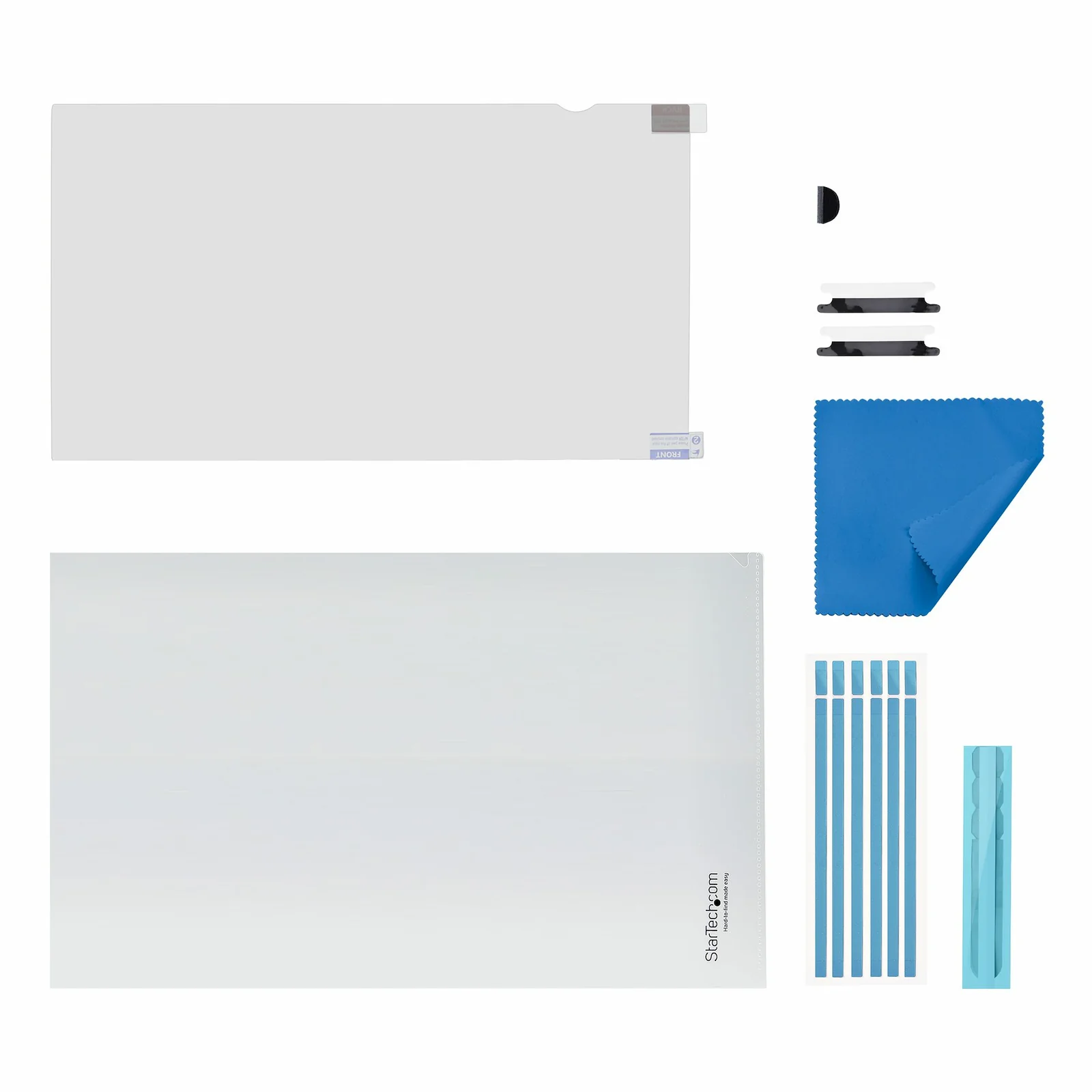 StarTech.com Filtre de Confidentialité pour Écran Tactile 16:9 de 15,6 Pouces, Filtre Antireflet/Anti Lumière Bleue, Protection d'Écran d'Ordinateur Portable, Angle de Vue de +/- 30 Degrés, Rabattable