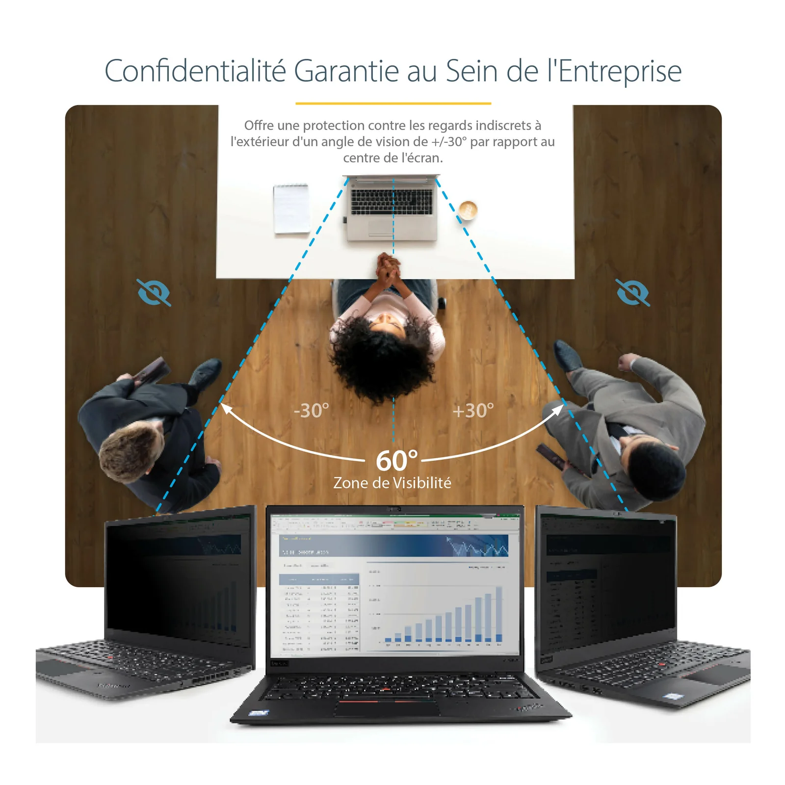 StarTech.com Filtre de Confidentialité Rabattable pour MacBook Pro 14" M1 M2 M3 M4, Protecteur d'Écran contre la Lumière Bleue, Double Face Anti-Reflets Mat ou Brillant, Écran de Confidentialité