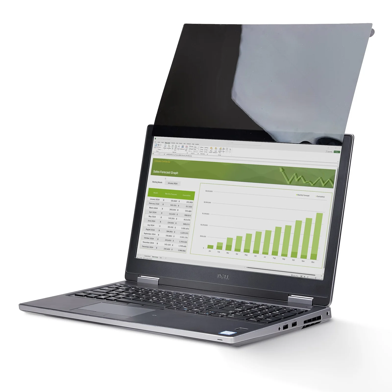 StarTech.com Filtre de Confidentialité Tactile de 16" 16:10, Écran de Confidentialité/Filtre Antireflet, Protecteur d'Écran d'Ordinateur Portable avec Réduction de 51% de la Lumière Bleue, Rabattable
