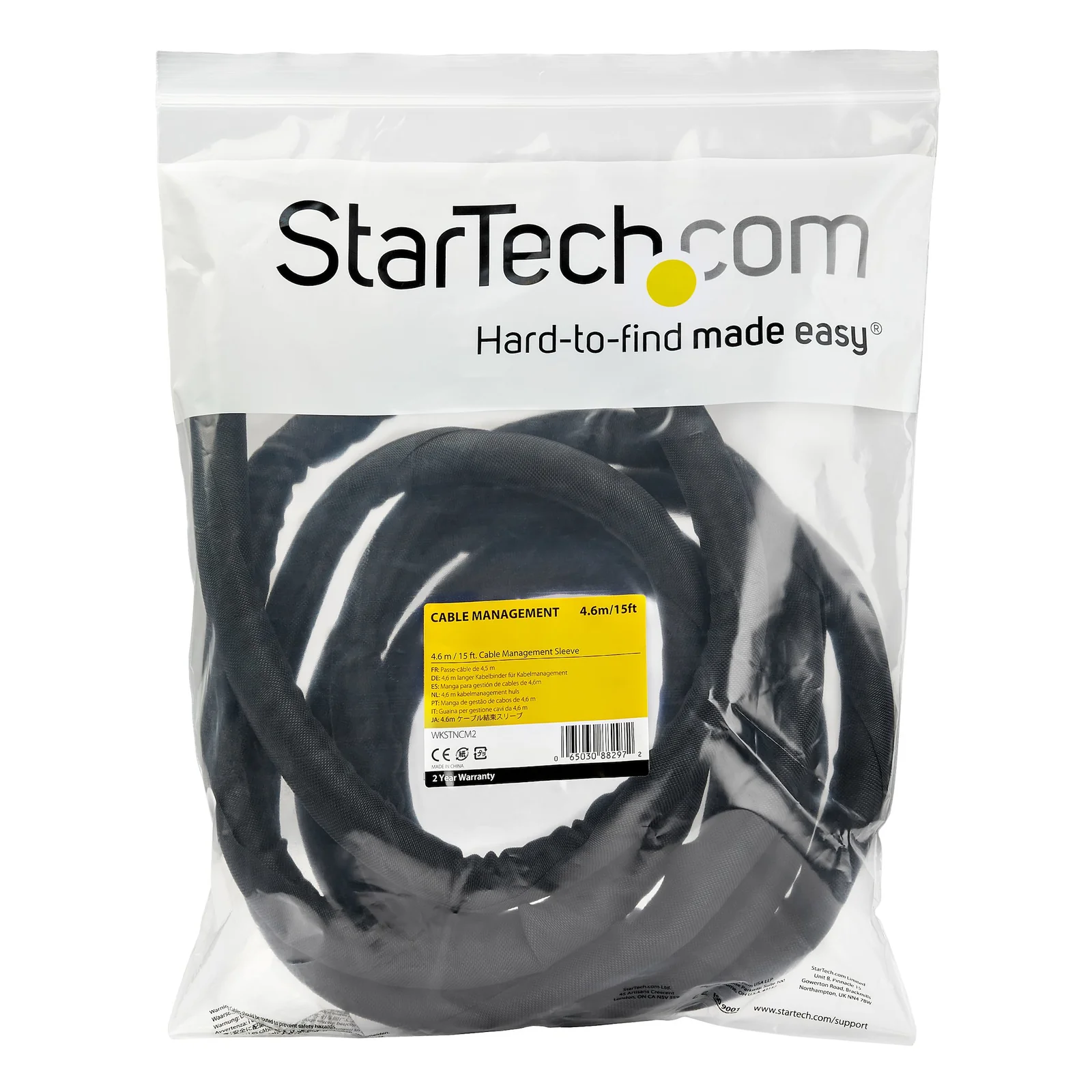 StarTech.com Gaine de protection pour câble de 4,6 m
