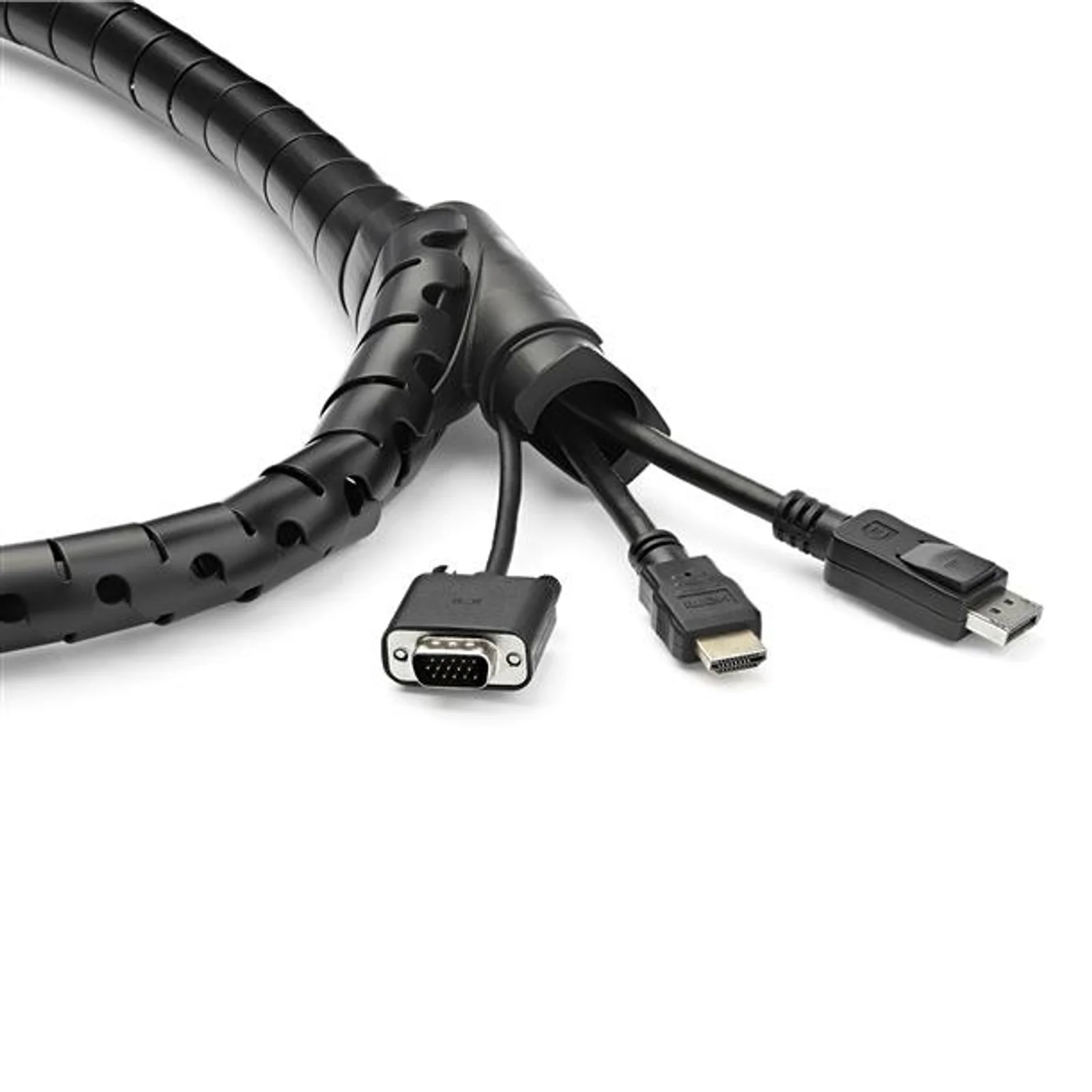StarTech.com Gaine spirale range-câble Noir - 2,5 m - Diamètre de 45 mm