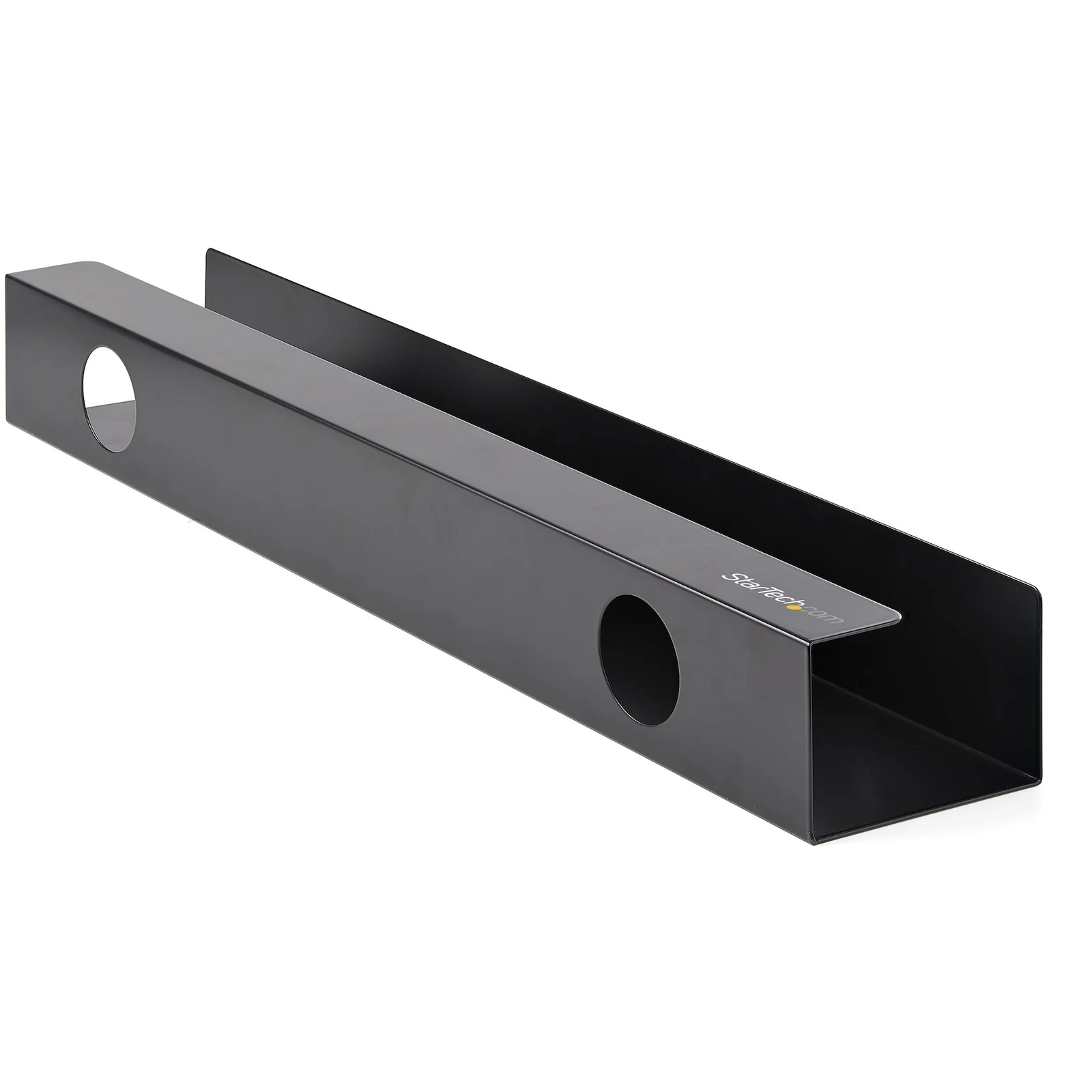 StarTech.com Goulotte Passe Câble Bureau Escamotable - Goulotte Rangement Câbles Bureau/Pupitre - Câbles/Fils/Rallonges - Gestion Câble Escamotable - 60cm x 11cm