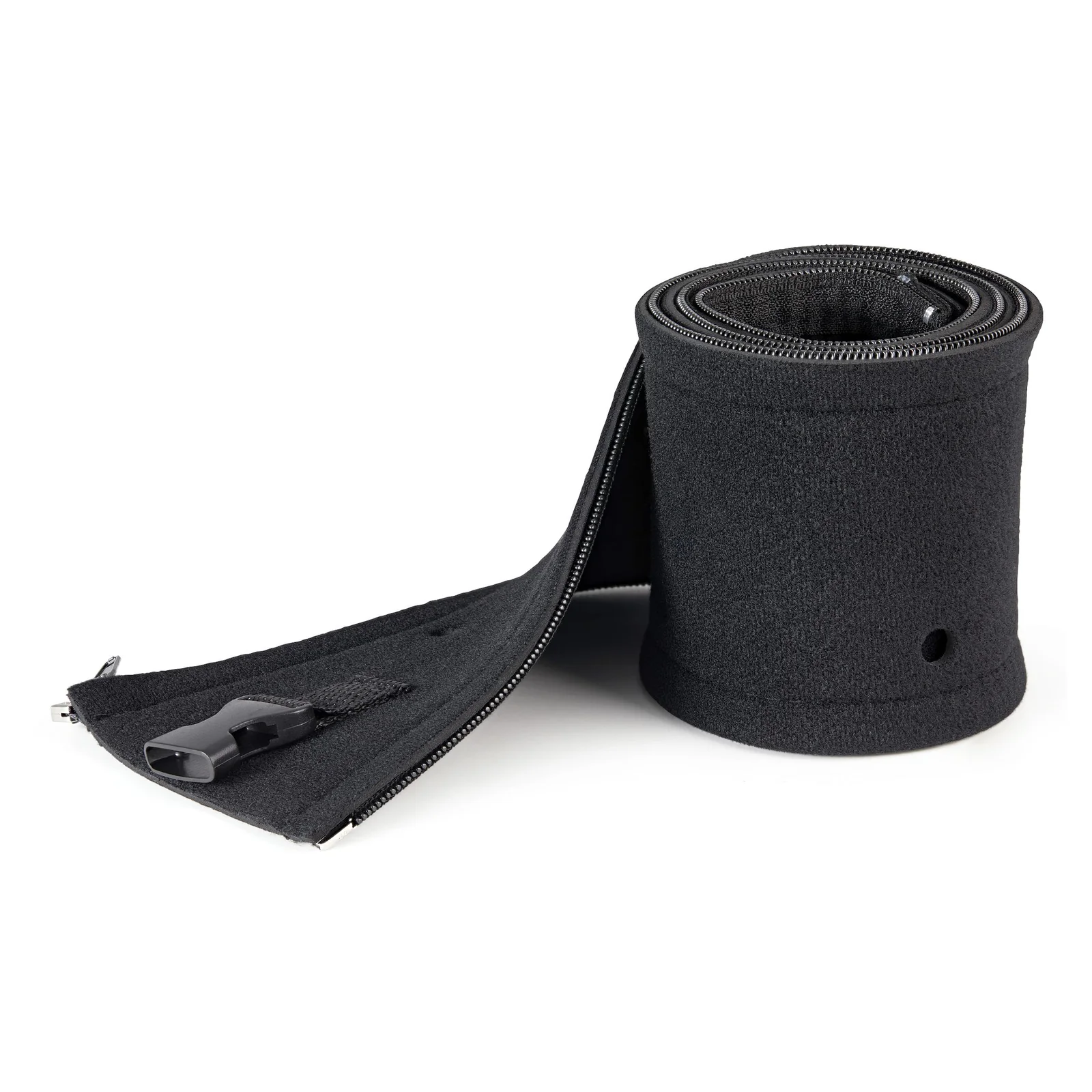 Housse Passe Câbles Néoprène 1m - Fermeture Éclair et Boucle - Diamètre 3cm - Protection Câbles Ordinateur/Alimentation/Réseau/AV - Housse Passe Câbles Flexible - Noir
