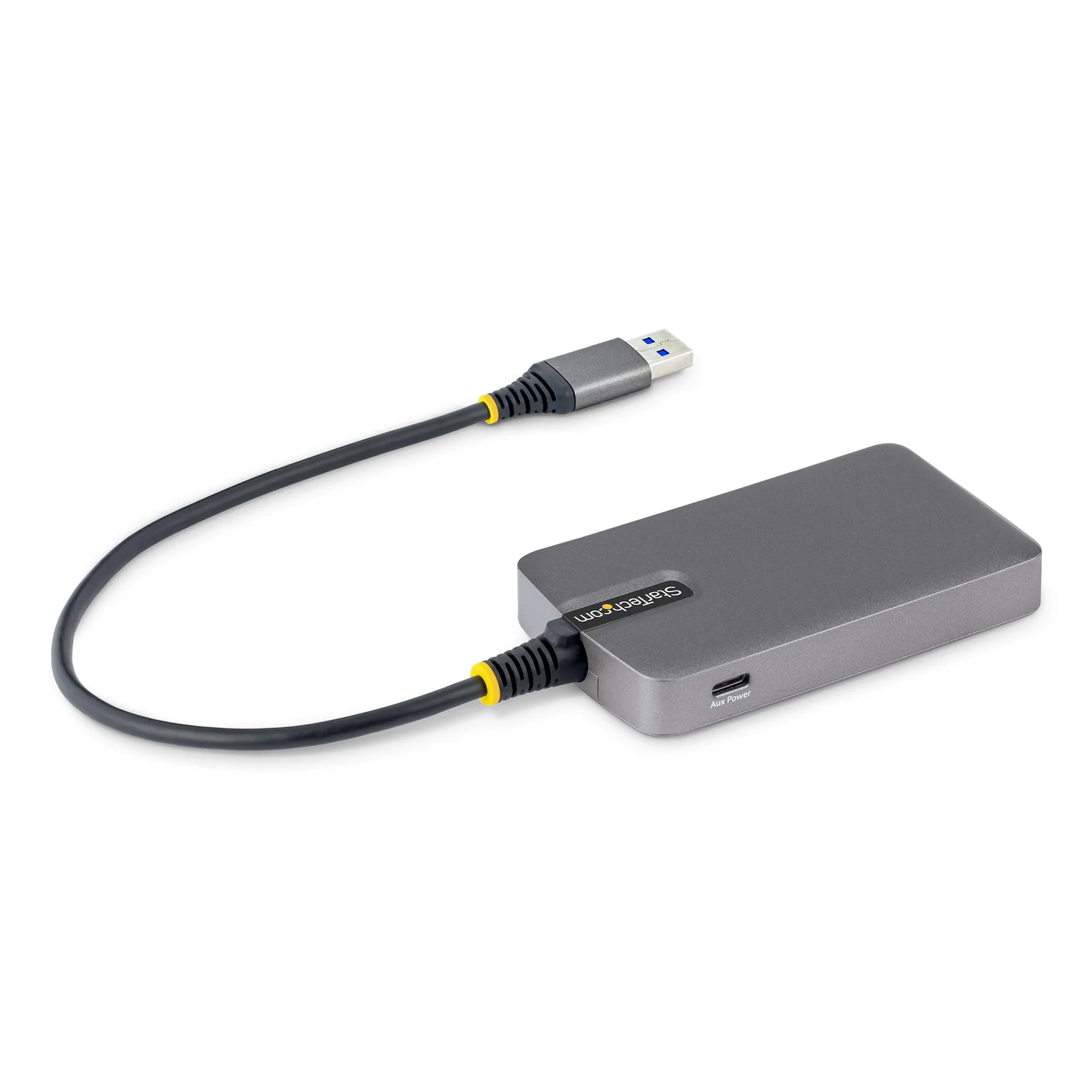 StarTech.com Hub USB-A 4 Ports, 5 Gbps, Alimenté par Bus, Hub USB-A vers 4 Ports USB-A avec Entrée d'Alimentation Auxiliaire USBC, Câble Hôte de 30 cm, Hub USB Portable pour PC de Bureau/Portable