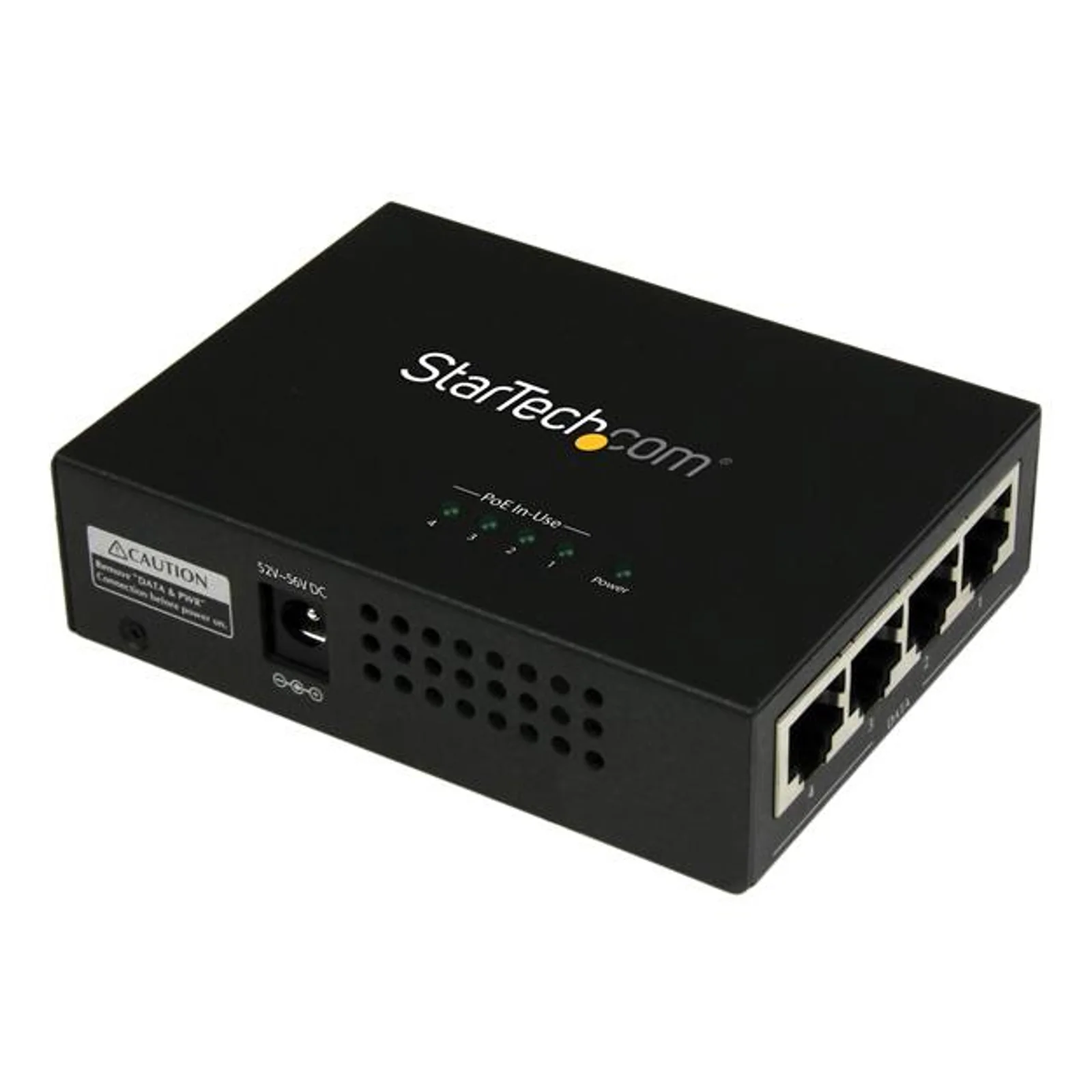 Injecteur PoE+ à 4 ports Gigabit - Midspan Power over Ethernet - 802.3at/af