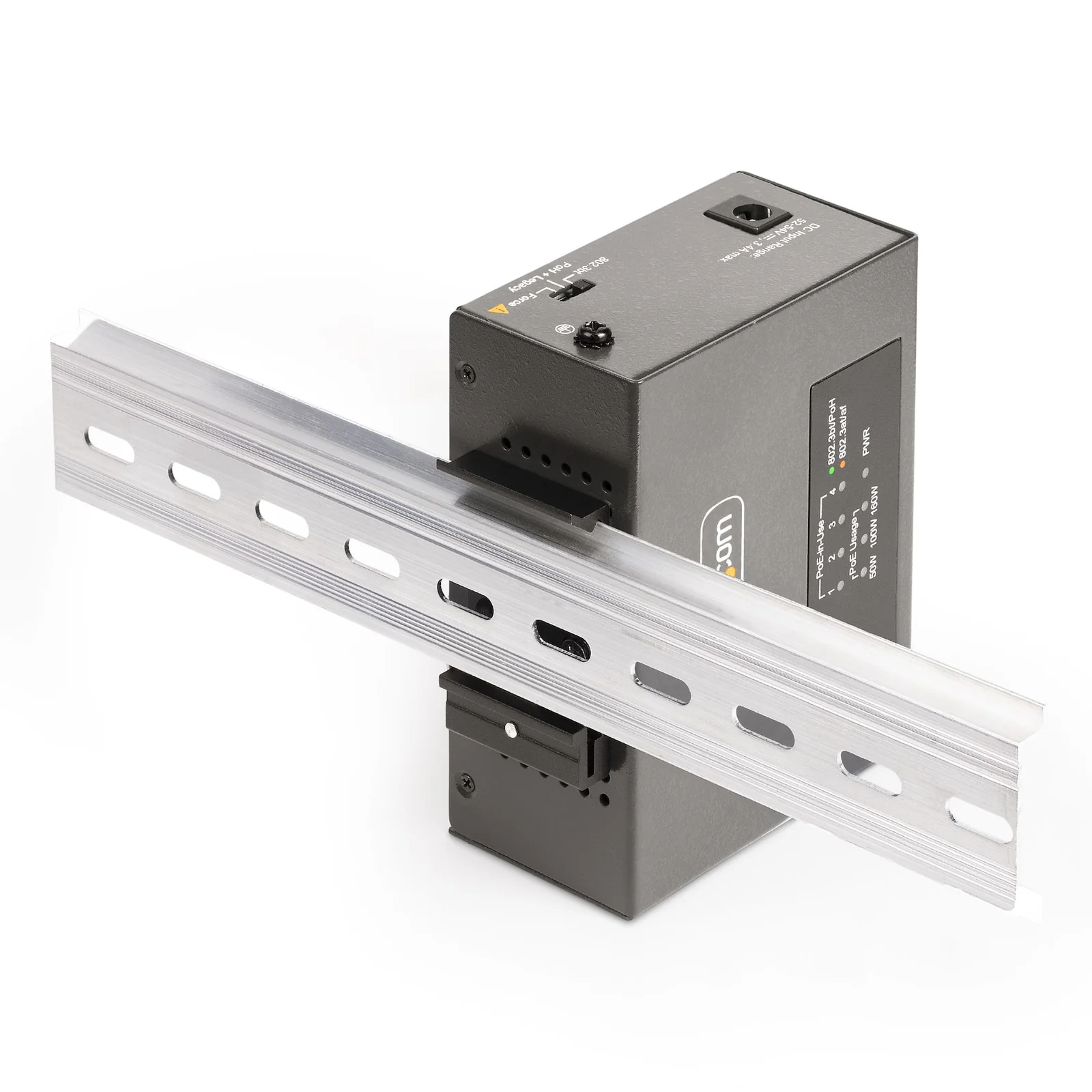 StarTech.com Injecteur PoE++ Multi-Gigabit à 4 Ports, Ethernet 5/2.5/1G (NBASE-T), PoE/PoE+/PoE++ (802.3af/802.3at/802.3bt), Puissance Absorbée 160Watts, Montage Mural/Rail DIN, Non Géré