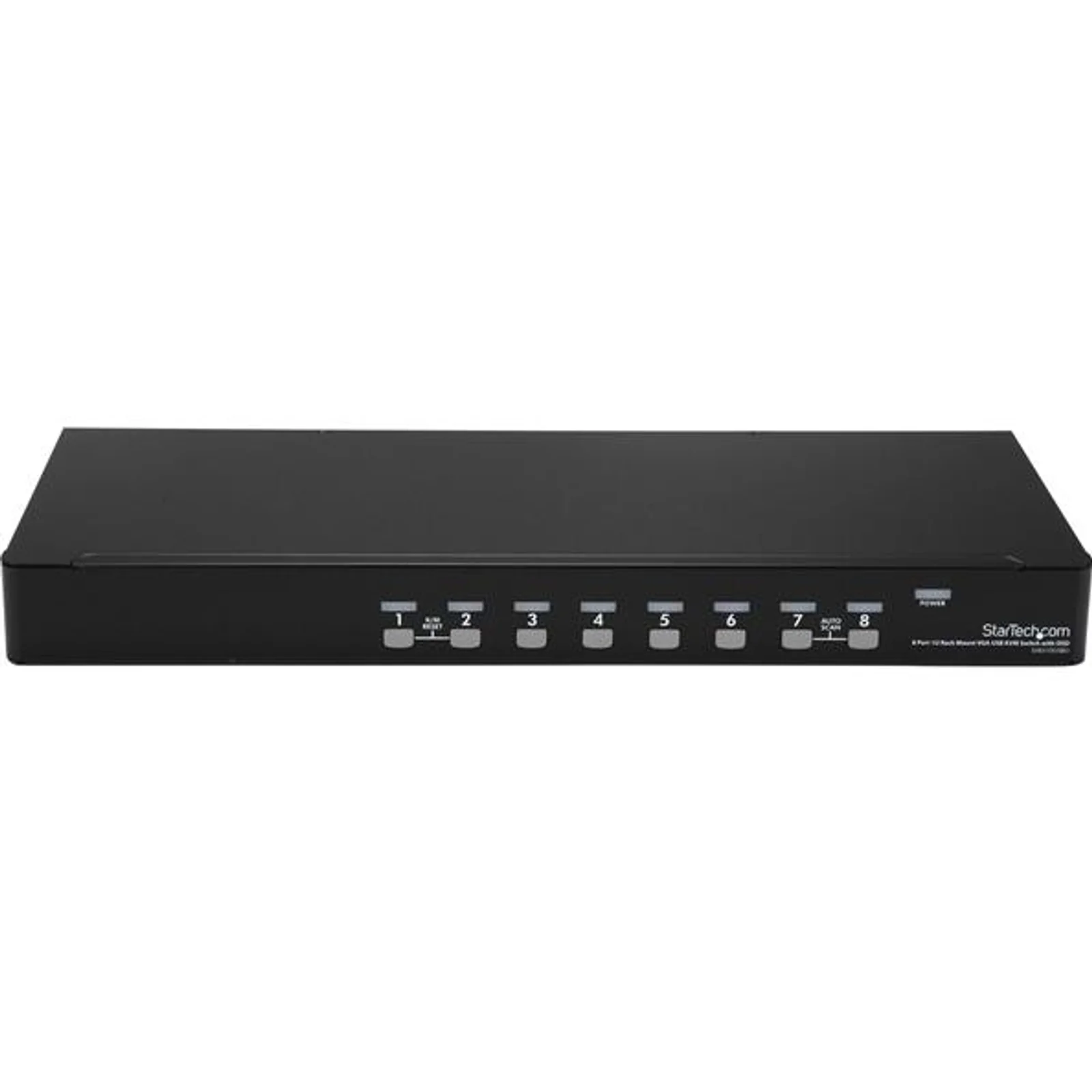 StarTech.com Kit de commutateur KVM USB à montage sur rack 1U 8 ports avec affichage à l'écran et câbles
