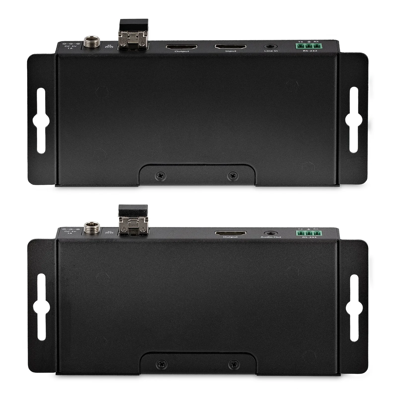 StarTech.com Kit Extender HDMI Fibre Optique - 4K60Hz jusqu'à 1km (Monomode) ou 300m (Multimode) Fibre optique LC, HDR, HDCP, Audio 3.5mm/RS232/Extender IR - Prolongateur/Extension HDMI - Kit Émetteur et Récepteur
