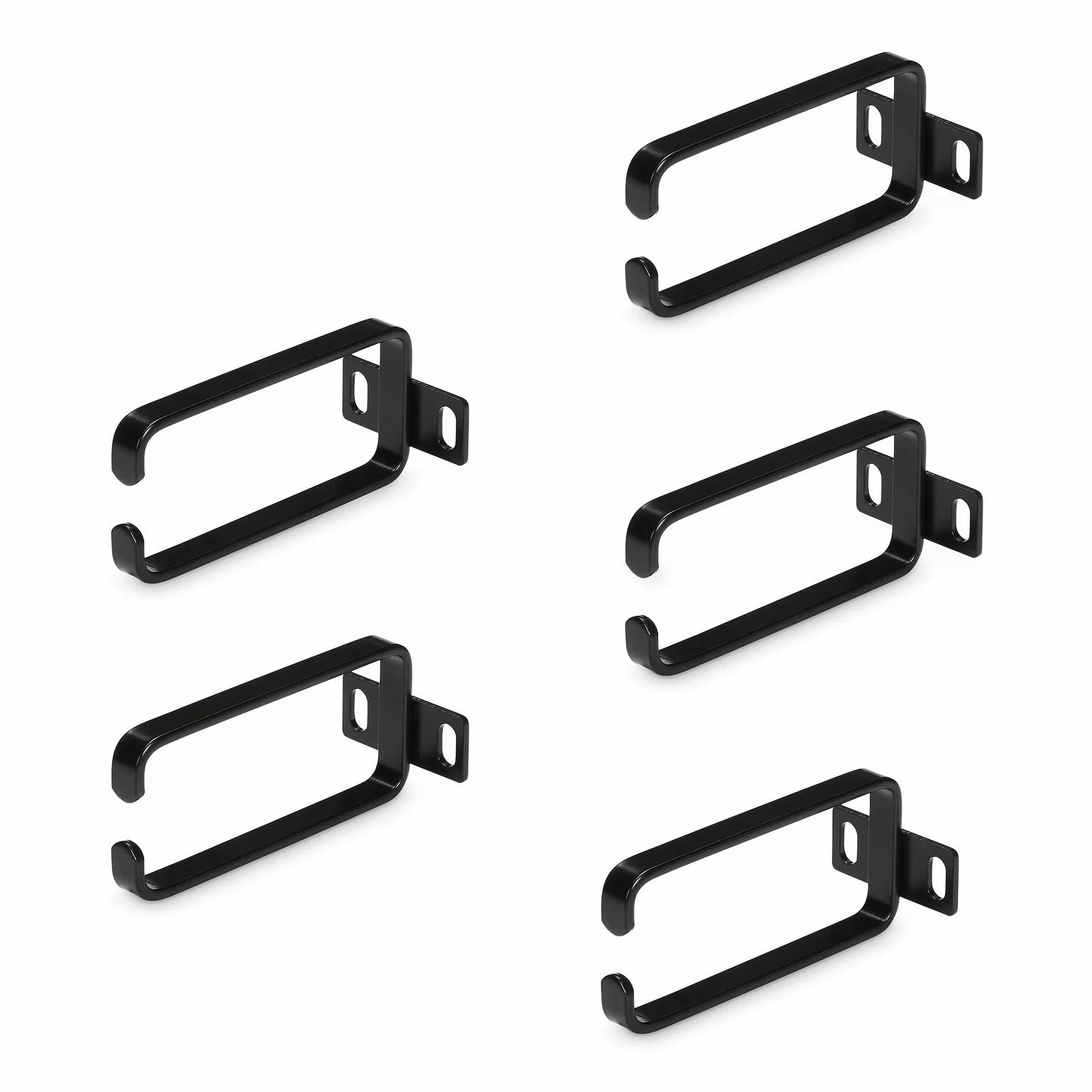 StarTech.com Lot de 5 Crochets à Anneaux en D pour Gestion Verticale des Câbles 1U, Gestionnaire de Câbles pour Baies de Serveurs 19", Organisateurs de Câbles pour Racks de Réseaux, Anneaux de Guidage de Câbles