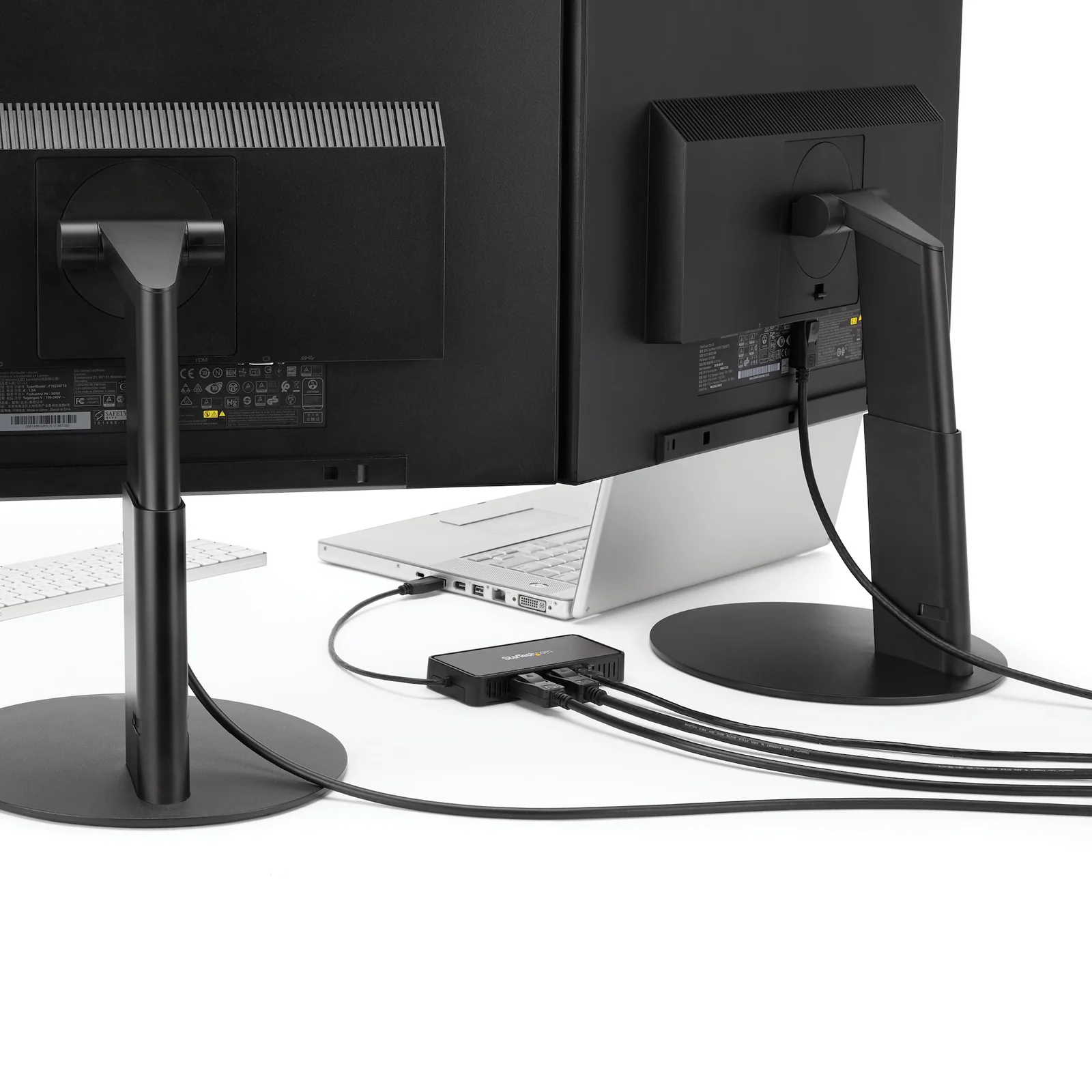 StarTech.com Mini Dock USB 3.0 - Station d'Acceuil USB-A Double Écran avec Vidéo DisplayPort 4K 60Hz & Gigabit Ethernet - Câble 30 cm - Adaptateur USB 3.1 Gen 1 Type-A pour PC Portable