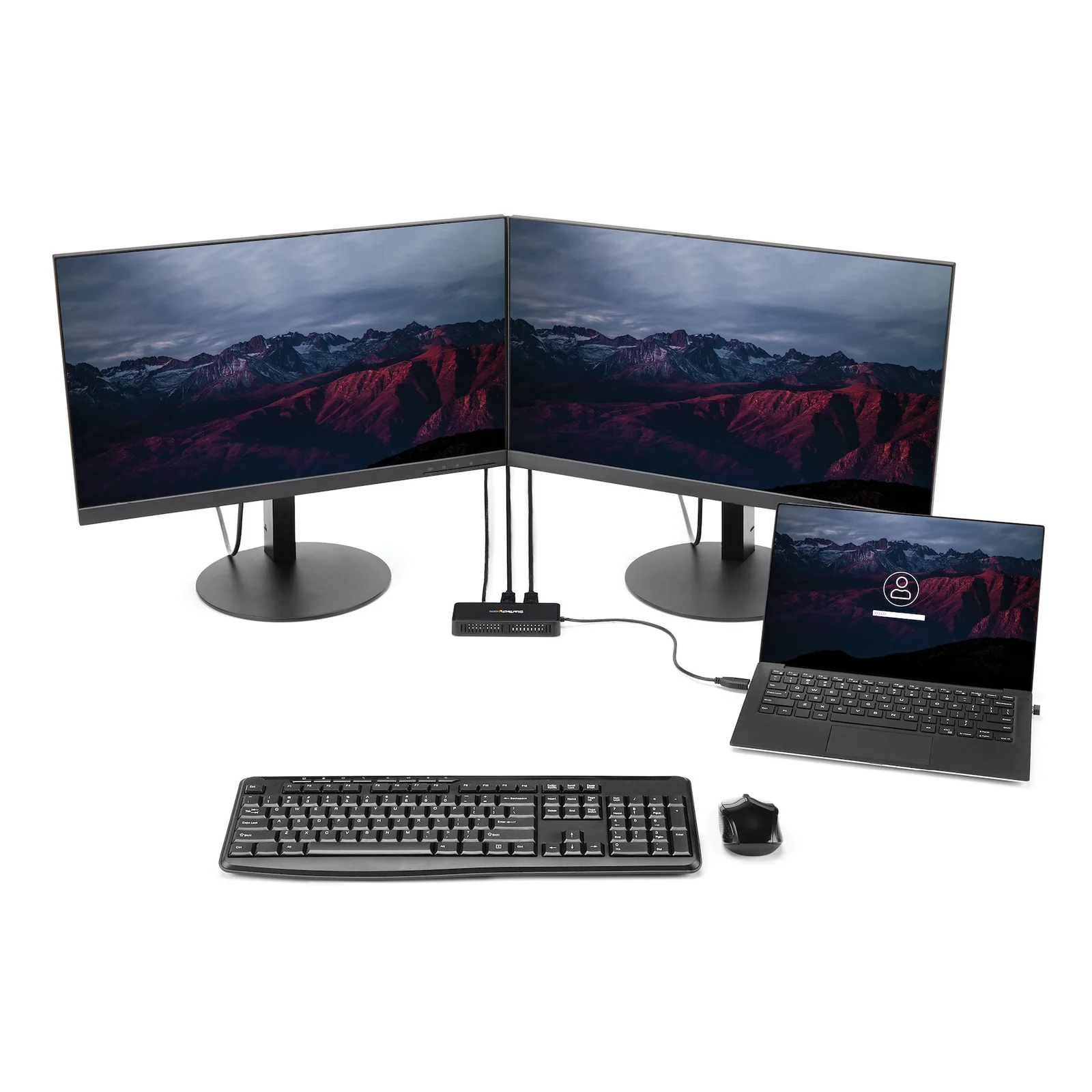 StarTech.com Mini Dock USB 3.0 - Station d'Acceuil USB-A Double Écran avec Vidéo DisplayPort 4K 60Hz & Gigabit Ethernet - Câble 30 cm - Adaptateur USB 3.1 Gen 1 Type-A pour PC Portable