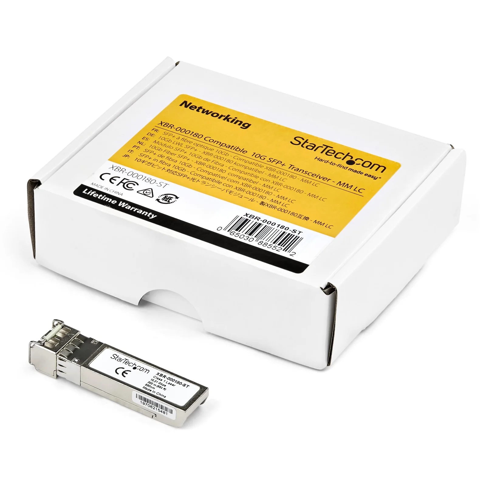 StarTech.com Module de transceiver SFP+ 10GBASE-SR à fibre optique 10 Gigabit - Conforme aux normes MSA - Multimode LC - 300 m