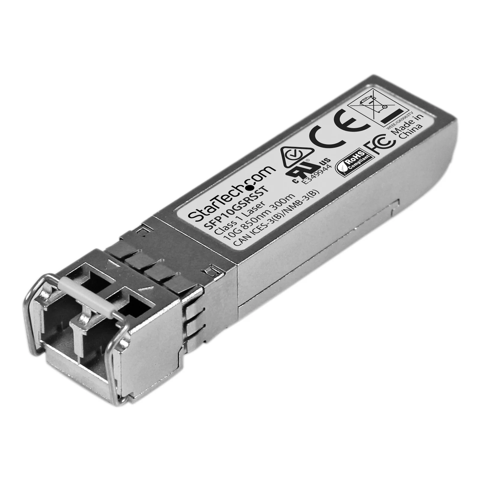 Module de transceiver SFP+ à fibre optique 10 Gigabit - Compatible Cisco SFP-10G-SR-S - Multimode LC avec DDM - 300 m