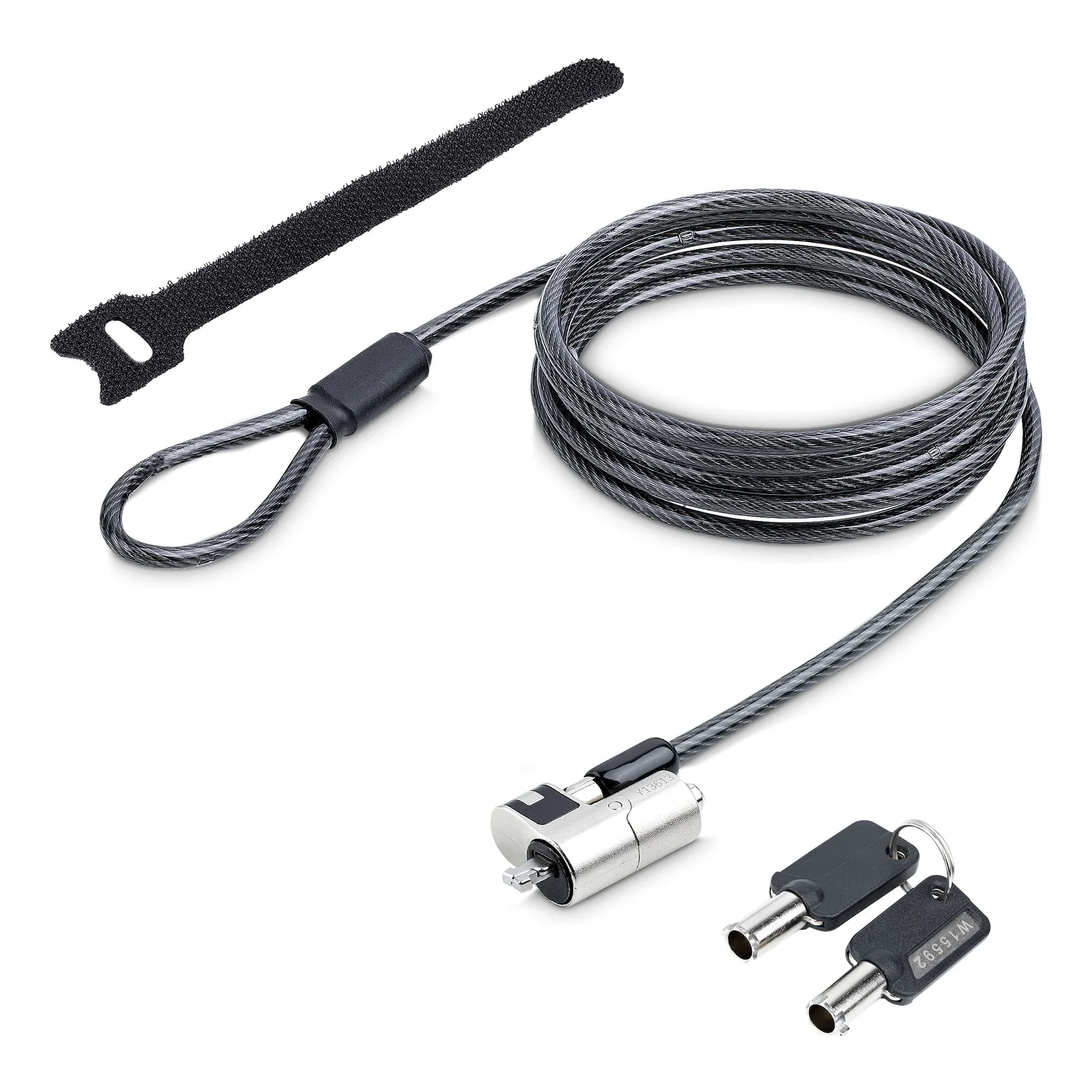 StarTech.com NANOK-LAPTOP-LOCK câble antivol Noir, Argent 2 m