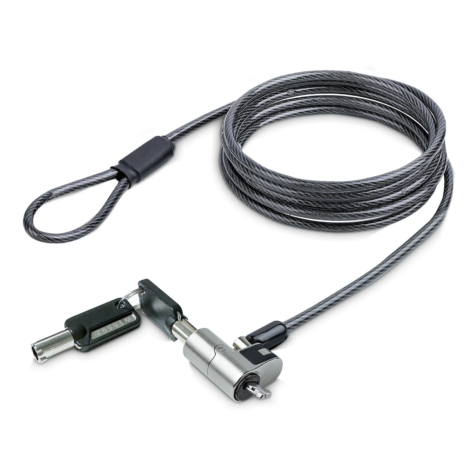 NANOK-LAPTOP-LOCK câble antivol Noir, Argent 2 m