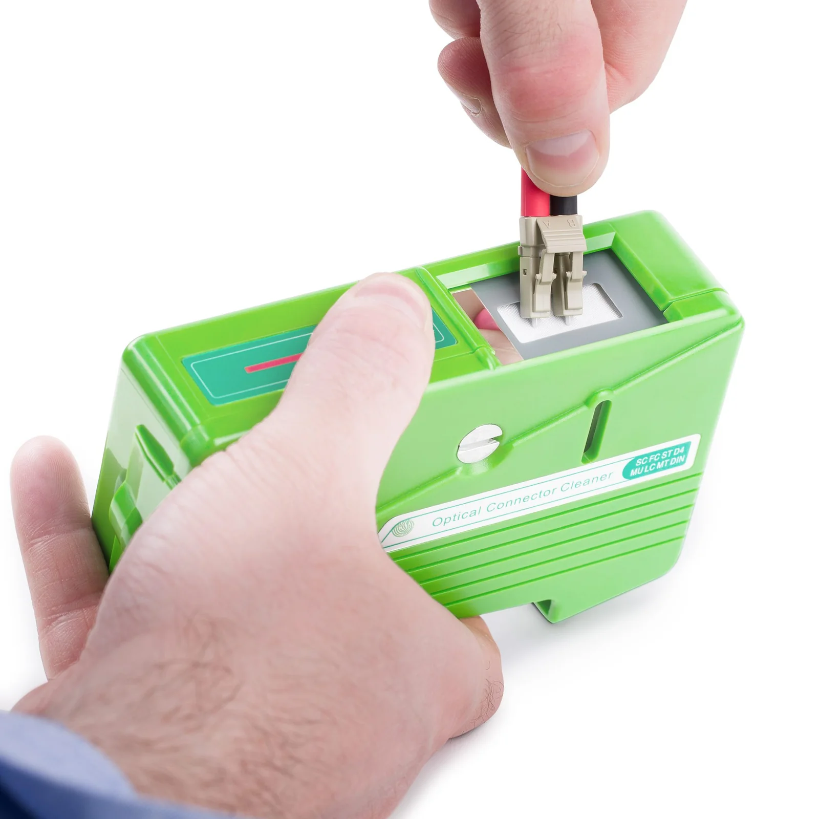 StarTech.com Nettoyeur de Fibres Optiques, Cassette de Nettoyage de Connecteurs de Fibres, Épurateur de Fibres LC, Épurateur de Câbles de Fibres Optiques, pour Câbles de Fibres Optiques LC/SC/ST/FC