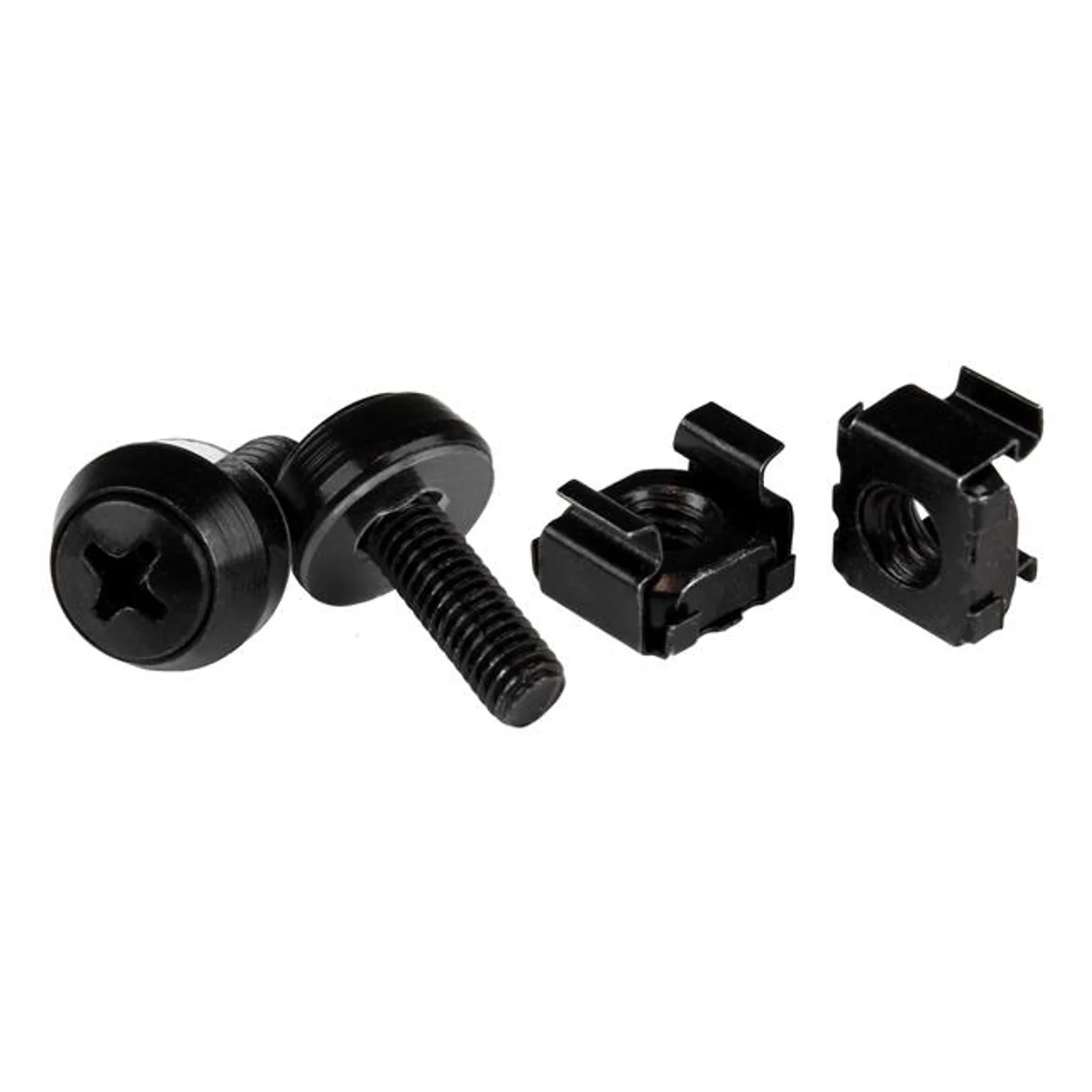 Paquet de 100 vis et écrous cages M5 x 12 mm - Noir