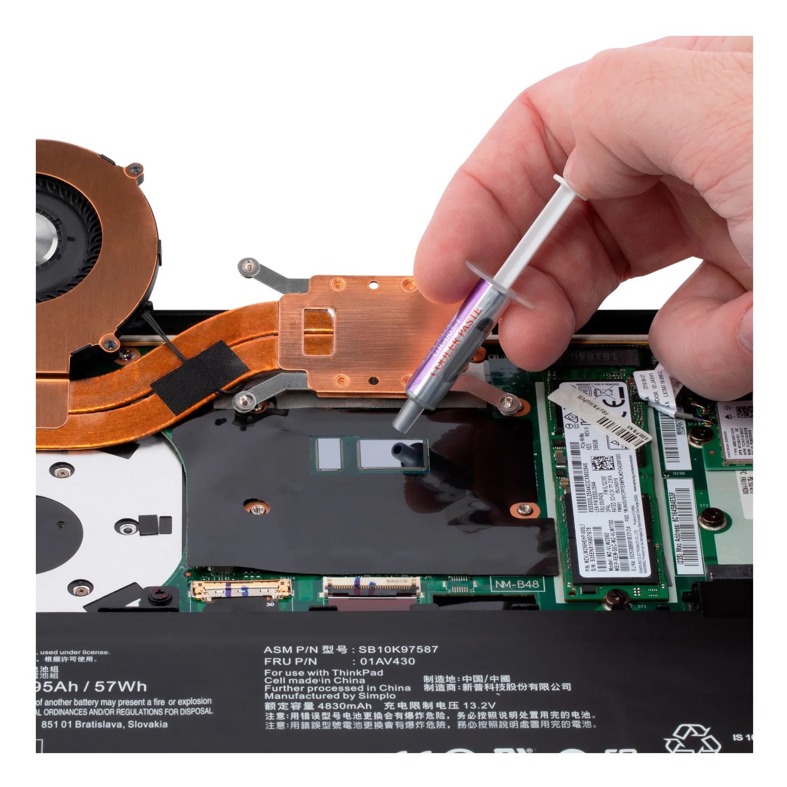 StarTech.com Pâte Thermique PC - Graisse Thermique pour Processeur, Lot de 5 Seringues Refermable (1,5g/Chacune) - Pâte Thermique GPU/CPU - Pâte Thermique Ordinateur RoHS/CE