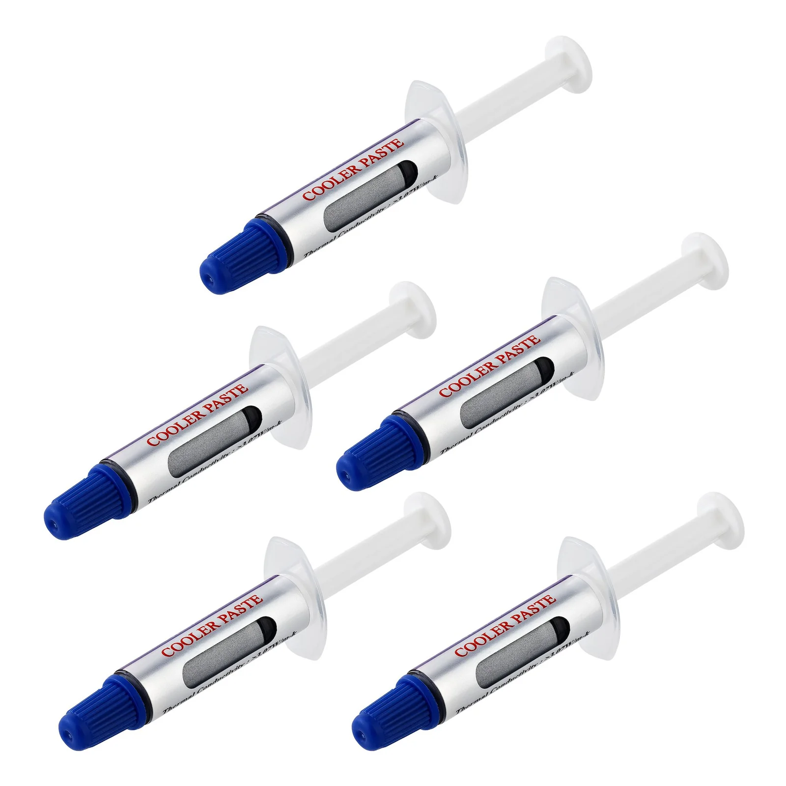 StarTech.com Pâte Thermique PC - Graisse Thermique pour Processeur, Lot de 5 Seringues Refermable (1,5g/Chacune) - Pâte Thermique GPU/CPU - Pâte Thermique Ordinateur RoHS/CE
