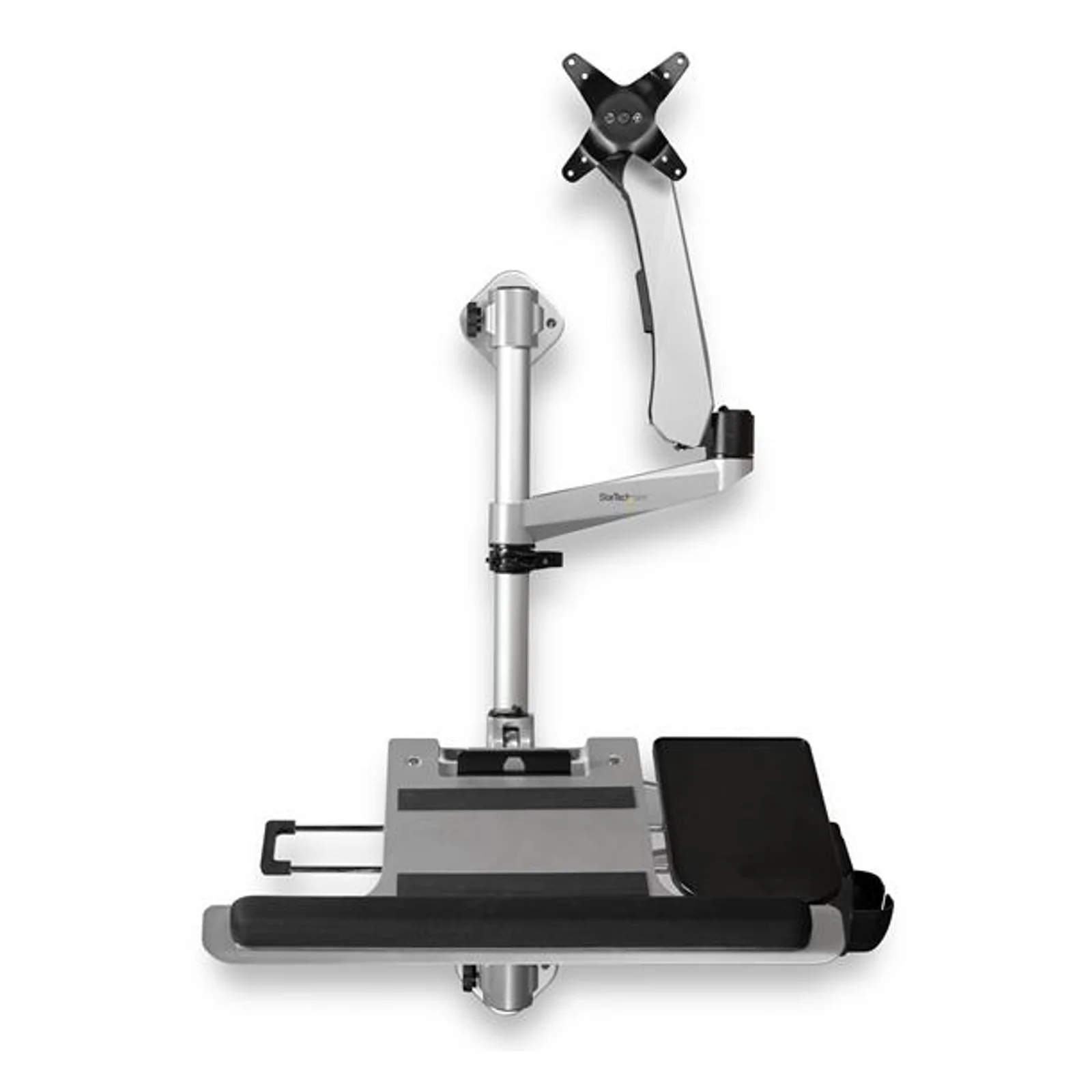 Poste de travail ergonomique réglable en hauteur à montage mural - 1 écran