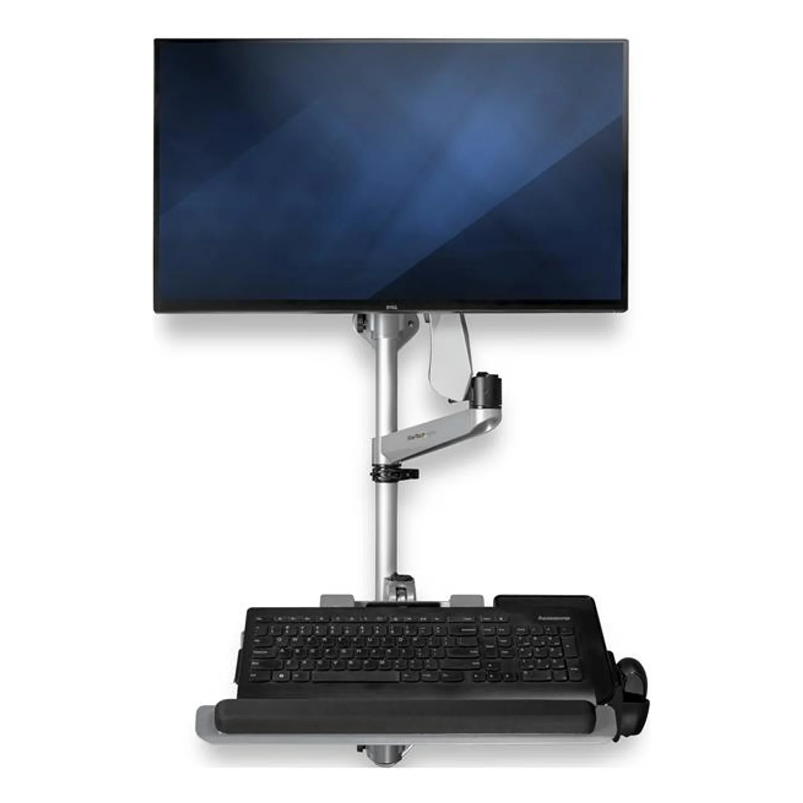 StarTech.com Poste de travail ergonomique réglable en hauteur à montage mural - 1 écran